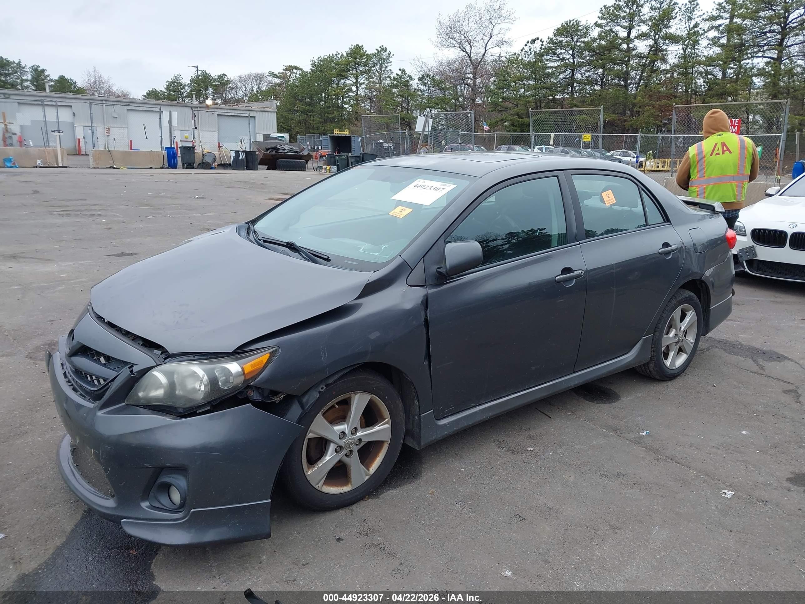 2011 Toyota Corolla S Gray vin: 2T1BU4EE7BC606817