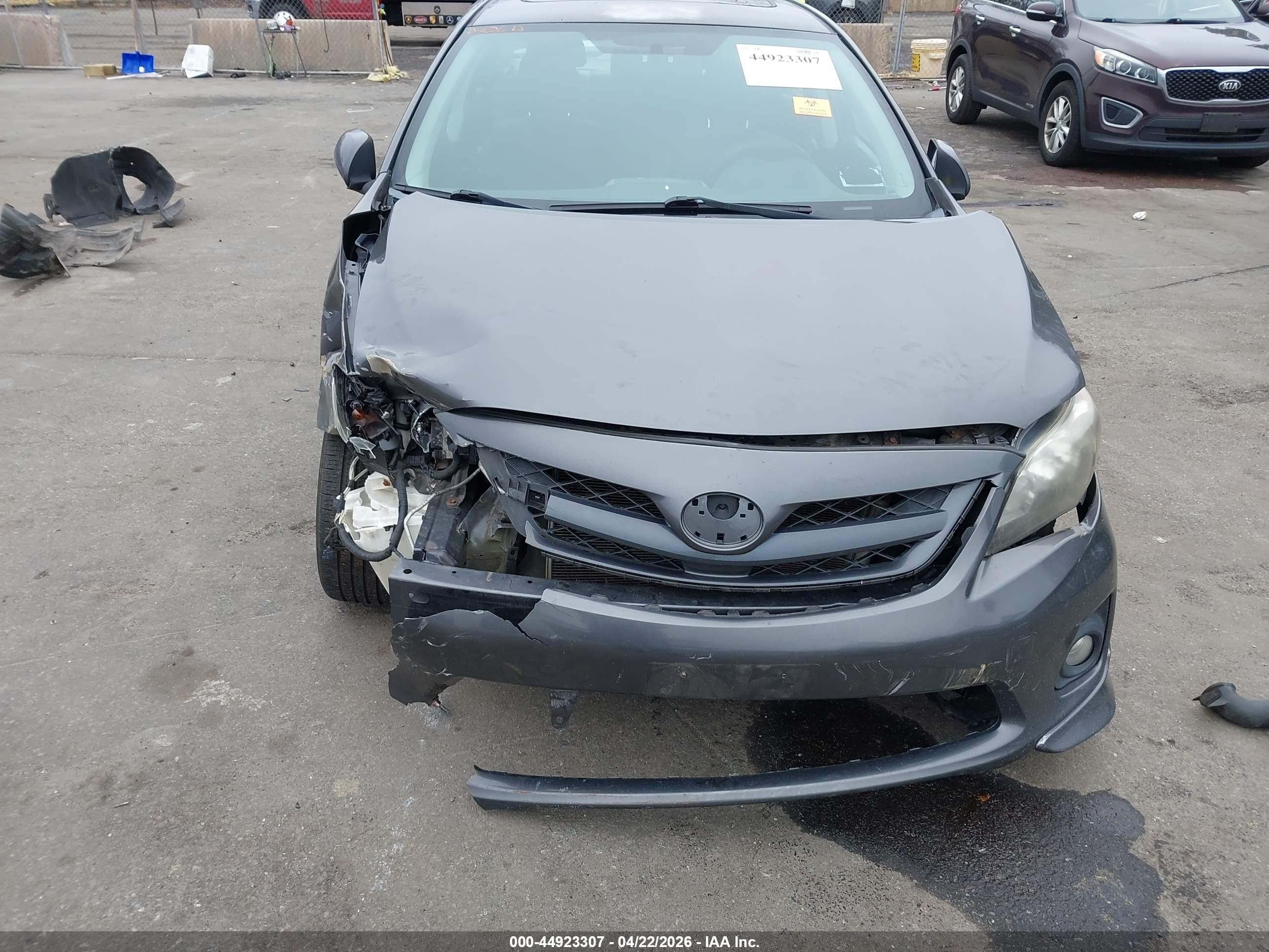 2011 Toyota Corolla S Gray vin: 2T1BU4EE7BC606817