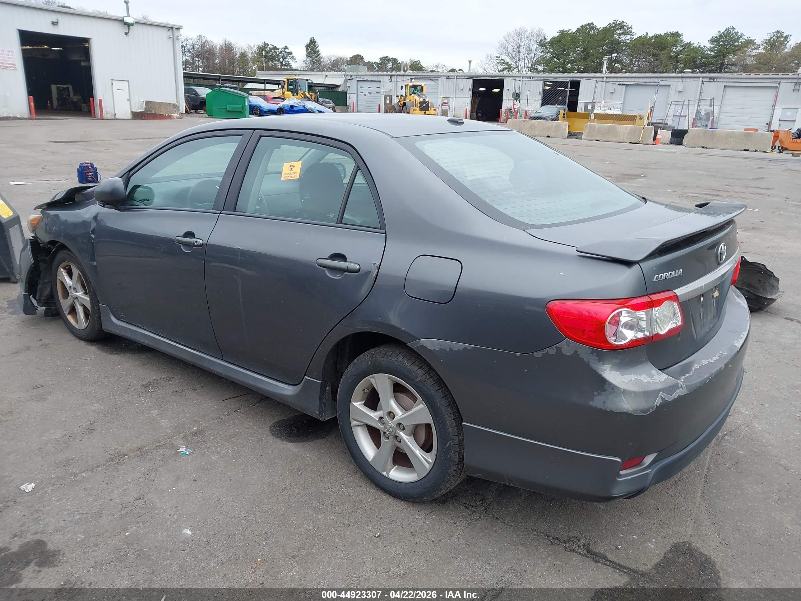 2011 Toyota Corolla S Gray vin: 2T1BU4EE7BC606817