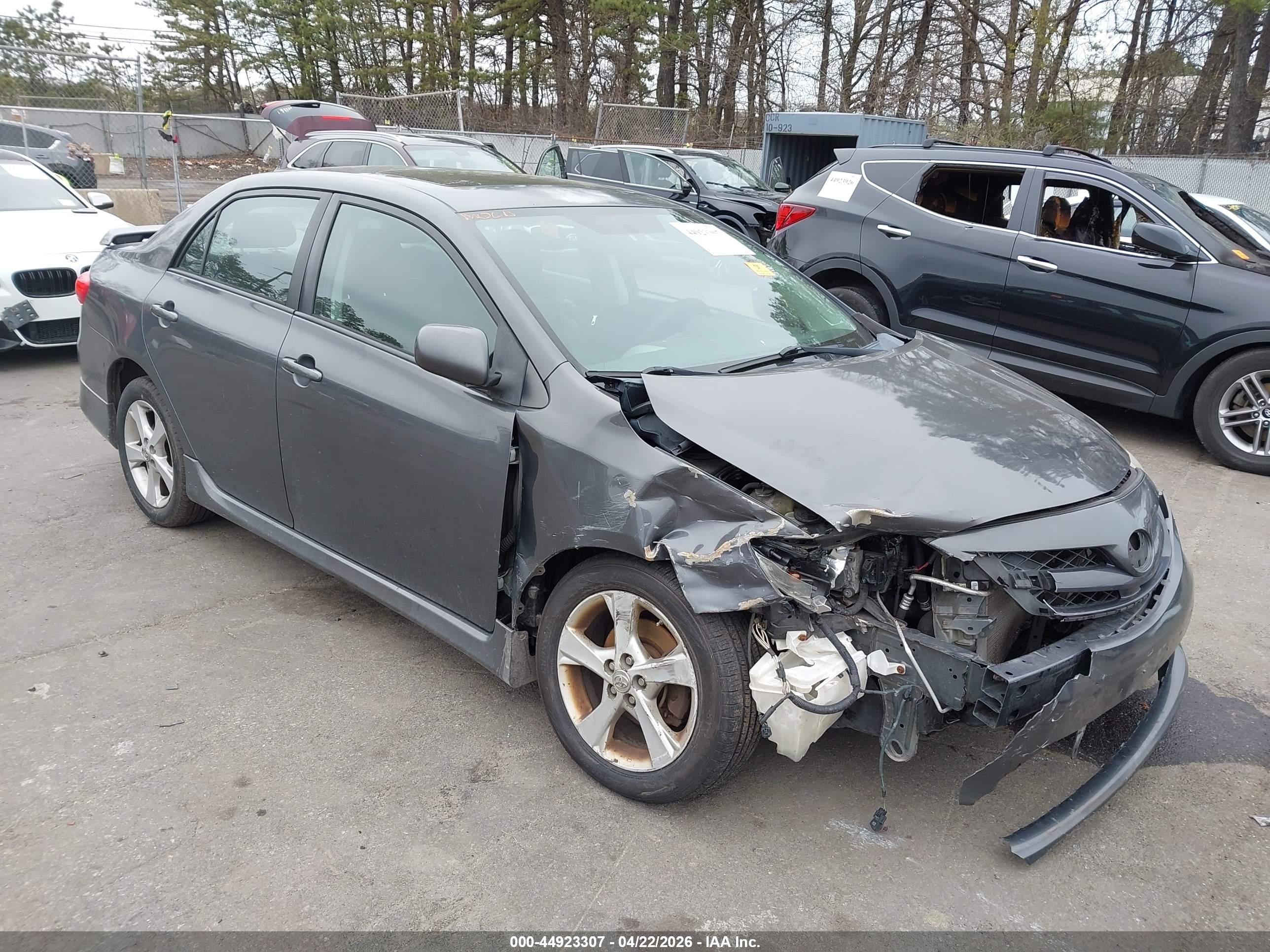 2011 Toyota Corolla S Gray vin: 2T1BU4EE7BC606817