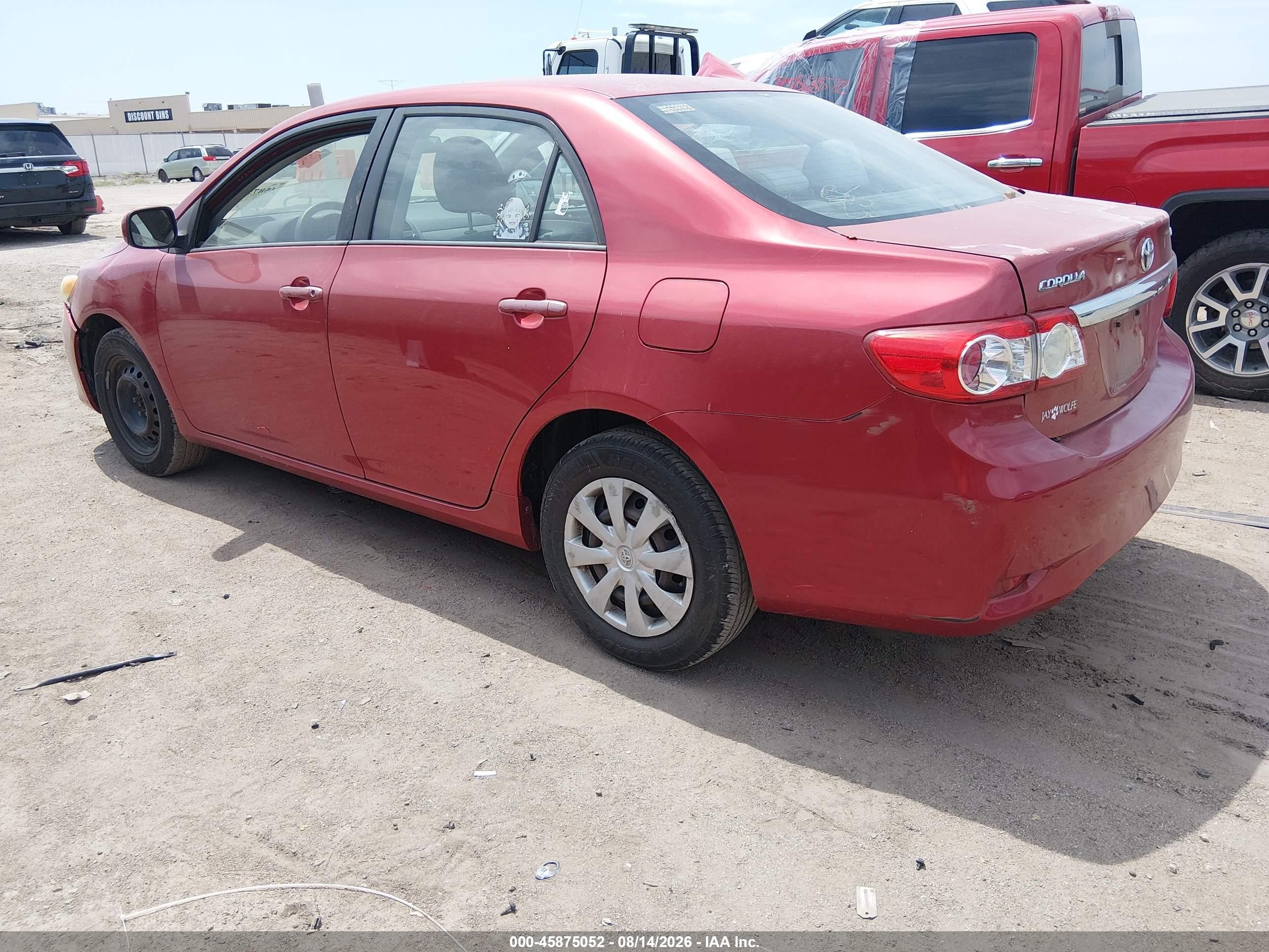 2011 Toyota Corolla Le Red vin: 2T1BU4EE7BC607546