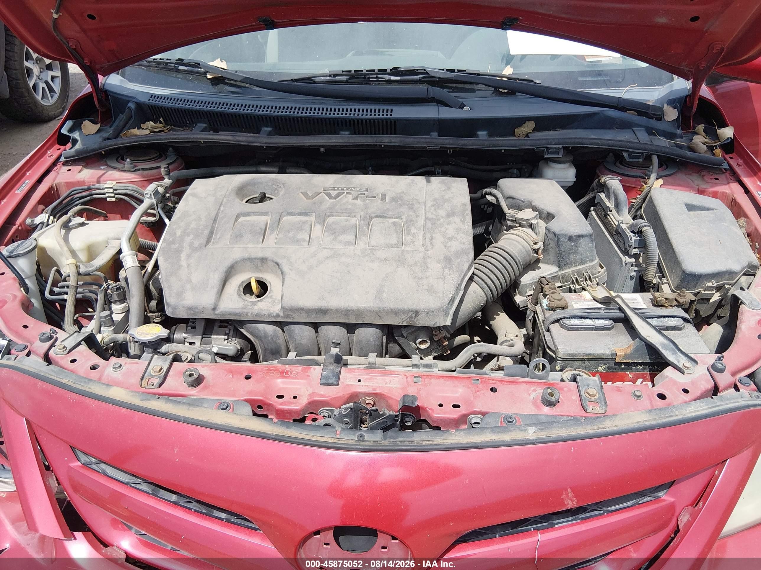 2011 Toyota Corolla Le Red vin: 2T1BU4EE7BC607546