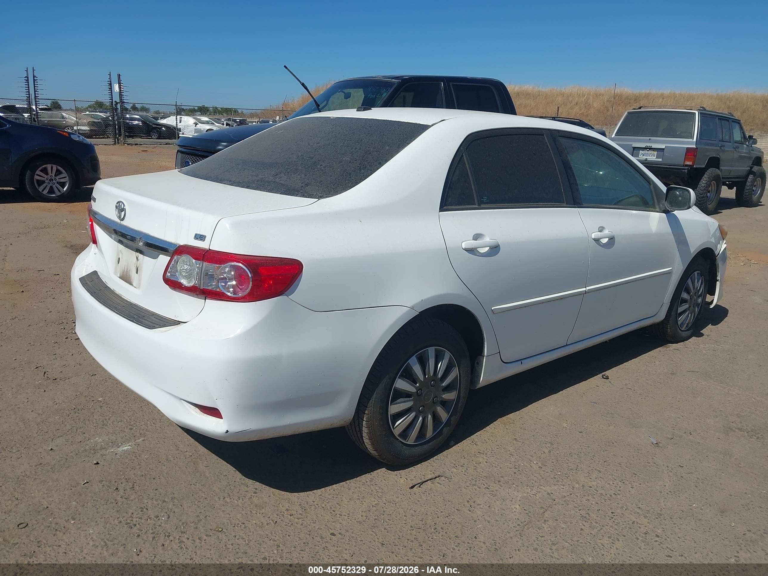 2011 Toyota Corolla Le Белый vin: 2T1BU4EE7BC609023
