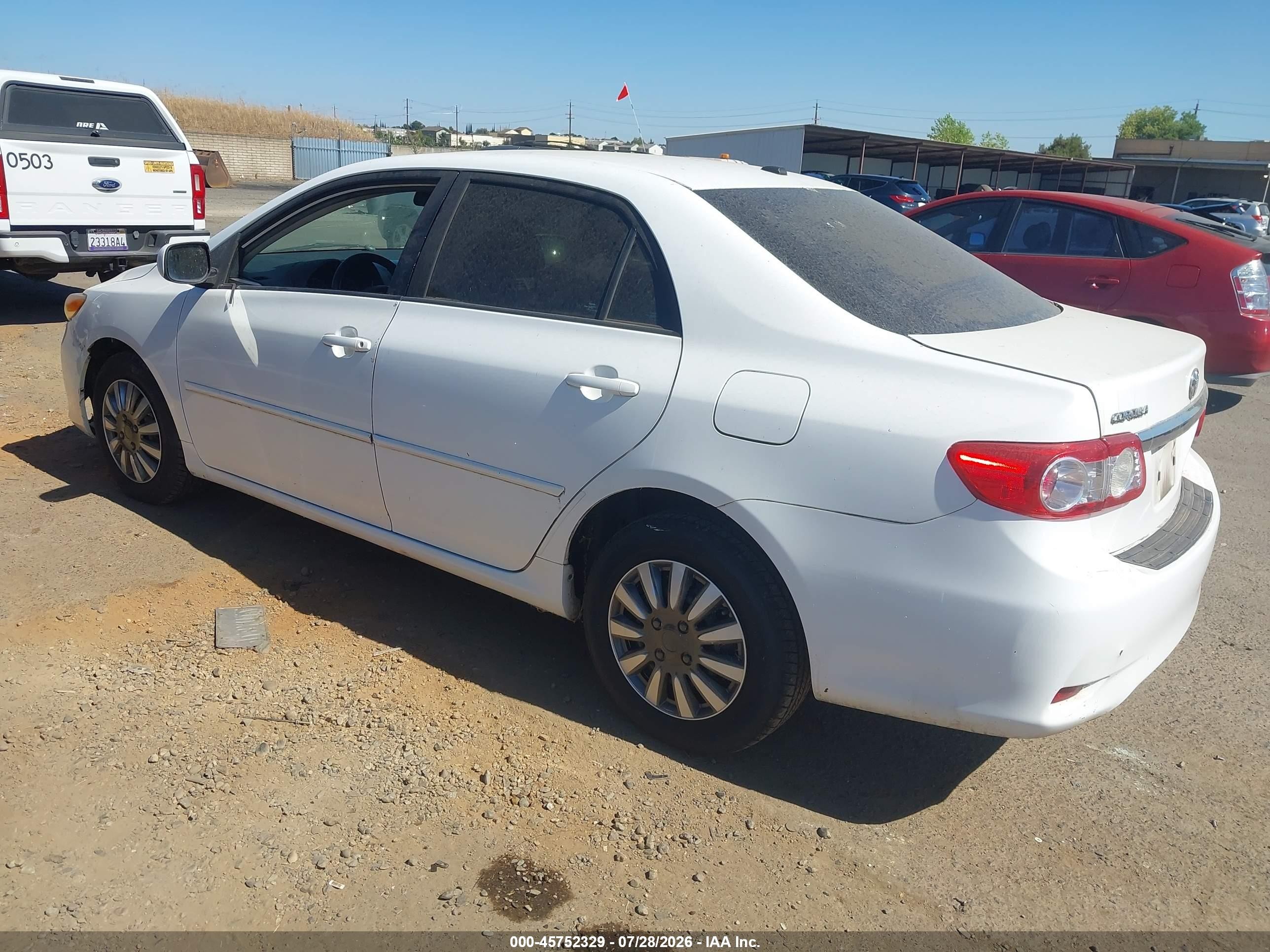 2011 Toyota Corolla Le Белый vin: 2T1BU4EE7BC609023
