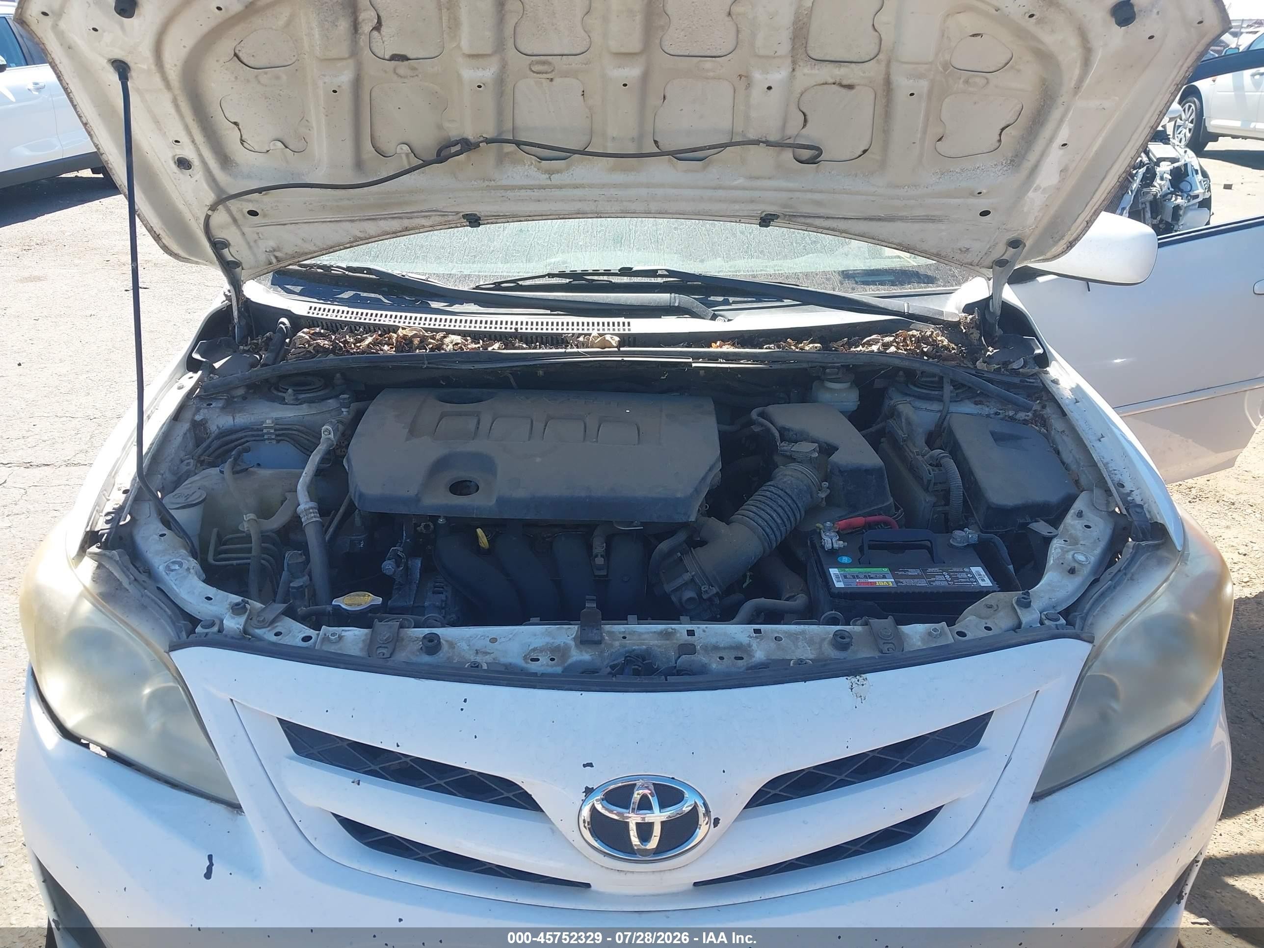 2011 Toyota Corolla Le Белый vin: 2T1BU4EE7BC609023