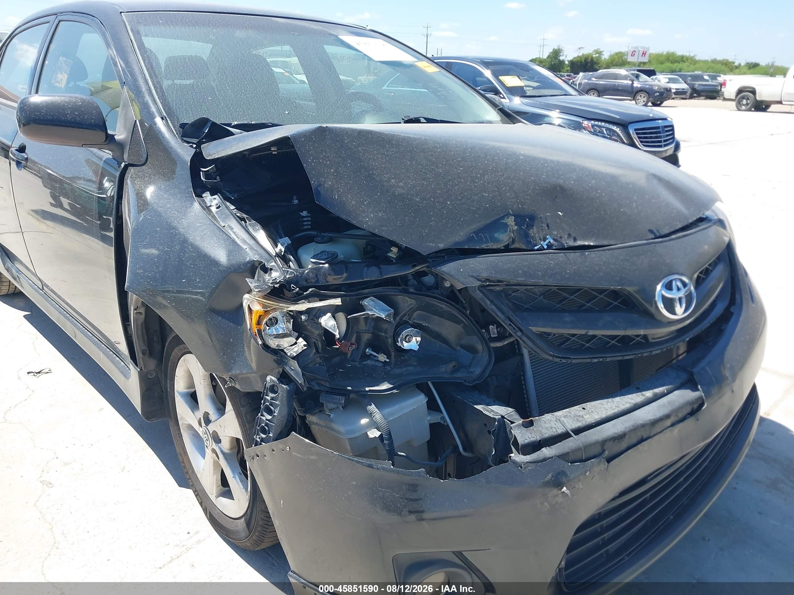 2011 Toyota Corolla S Black vin: 2T1BU4EE7BC631877