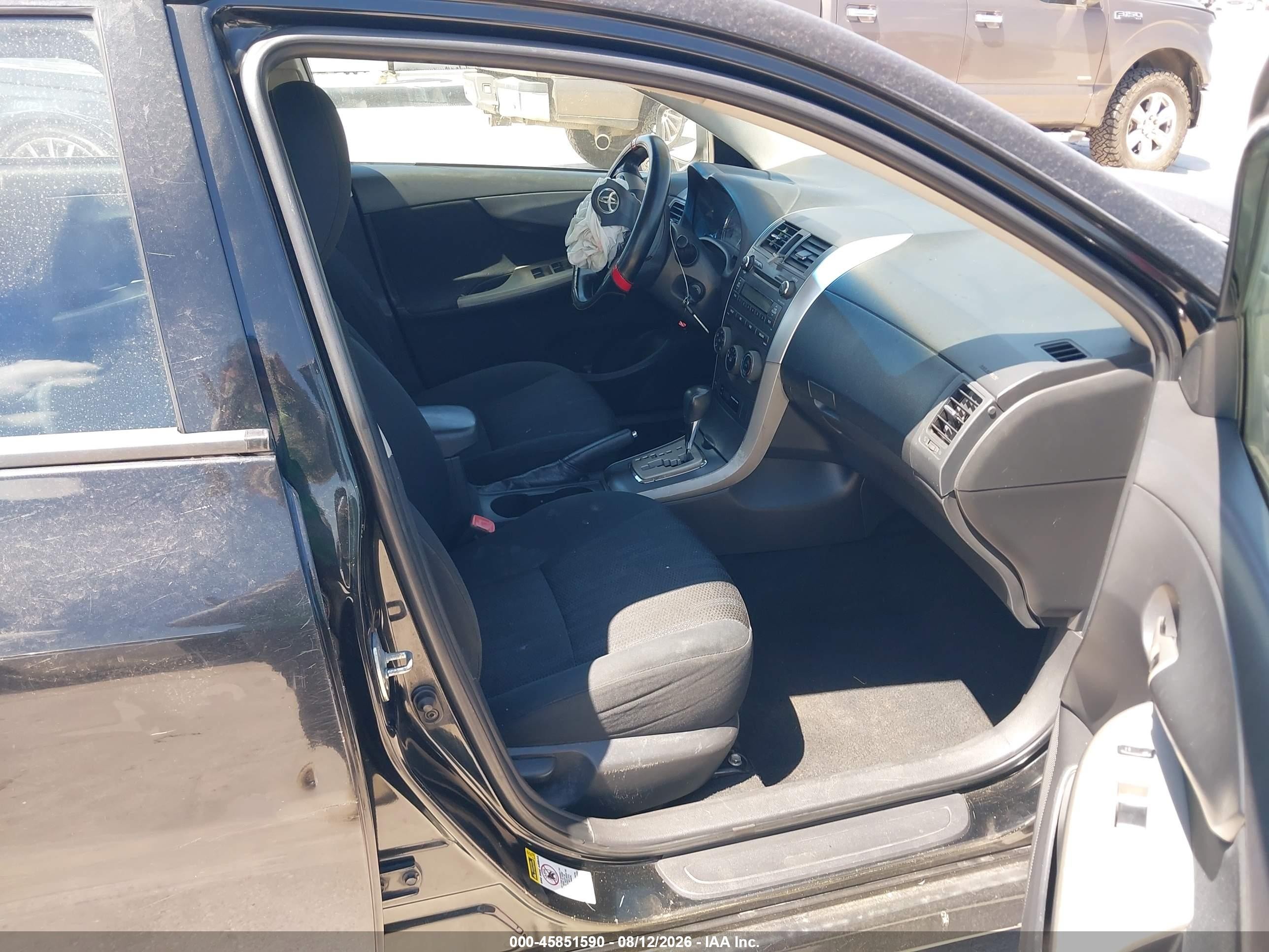 2011 Toyota Corolla S Black vin: 2T1BU4EE7BC631877