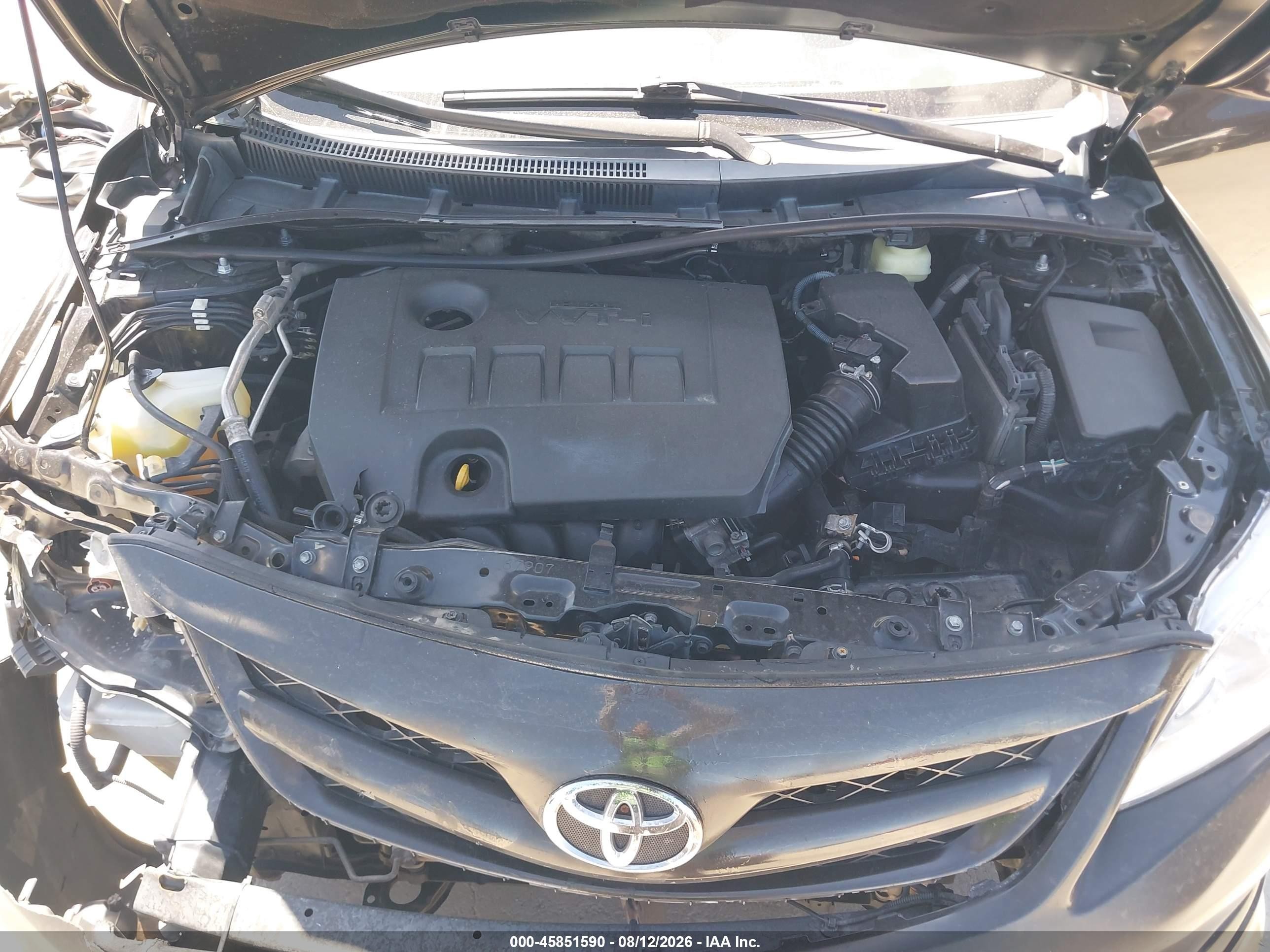 2011 Toyota Corolla S Black vin: 2T1BU4EE7BC631877