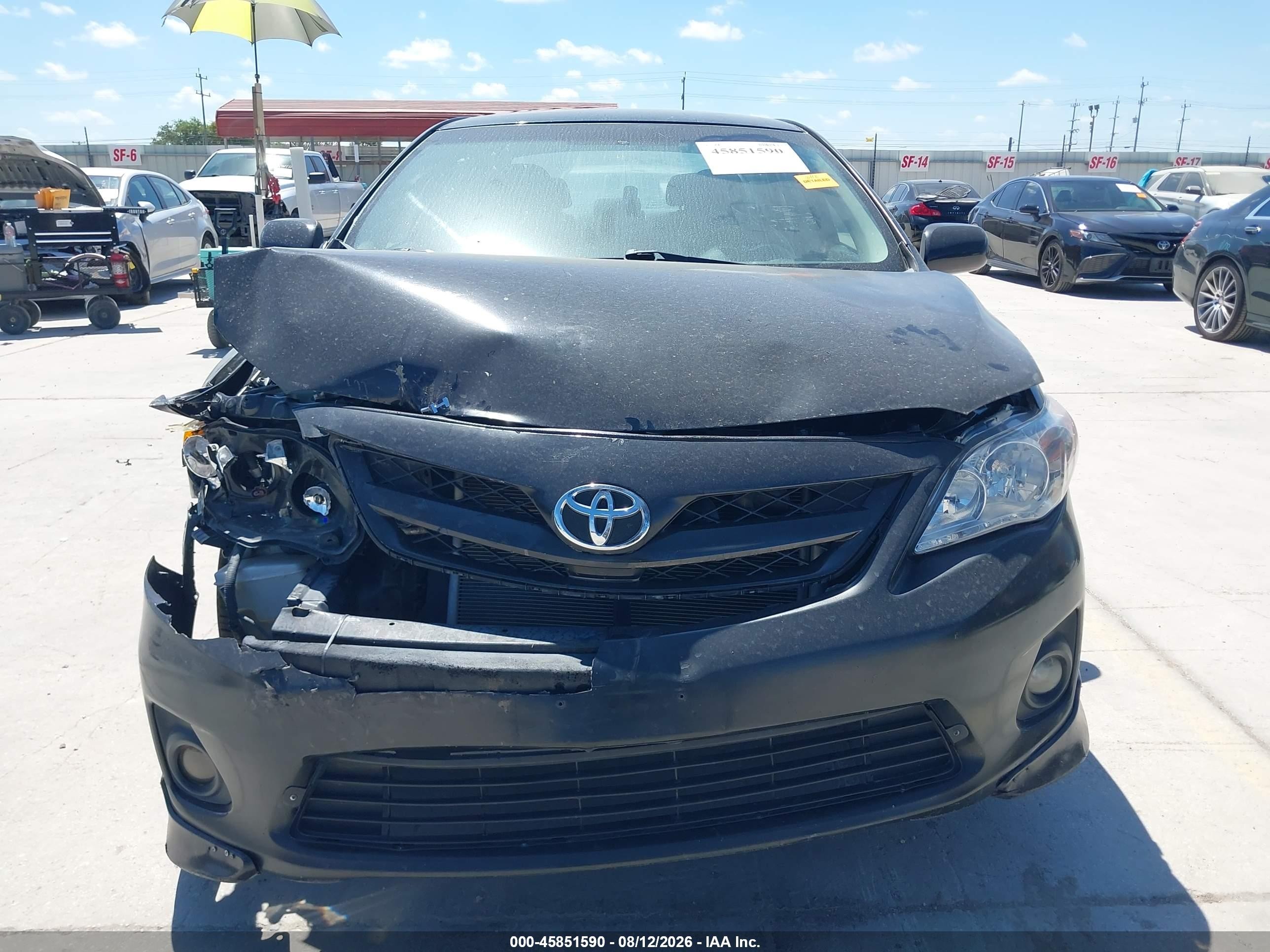2011 Toyota Corolla S Black vin: 2T1BU4EE7BC631877