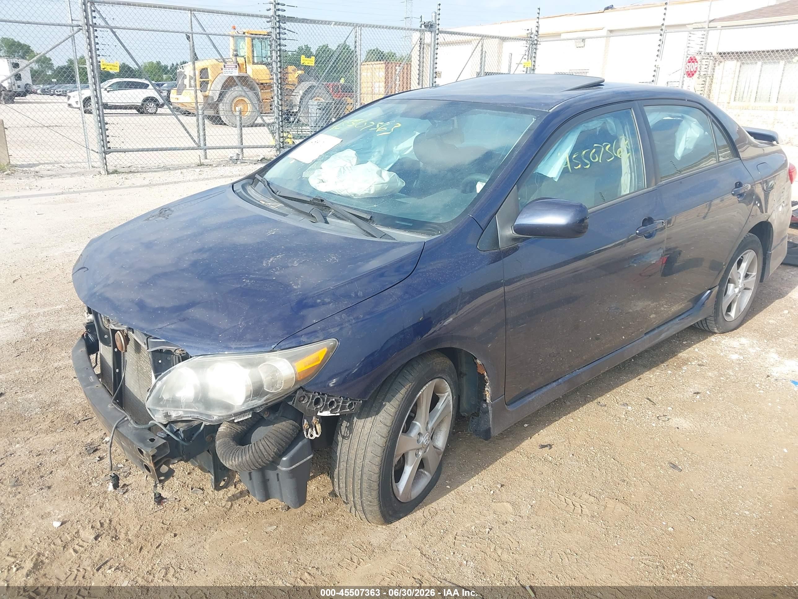 2011 Toyota Corolla S Dark Blue vin: 2T1BU4EE7BC634018