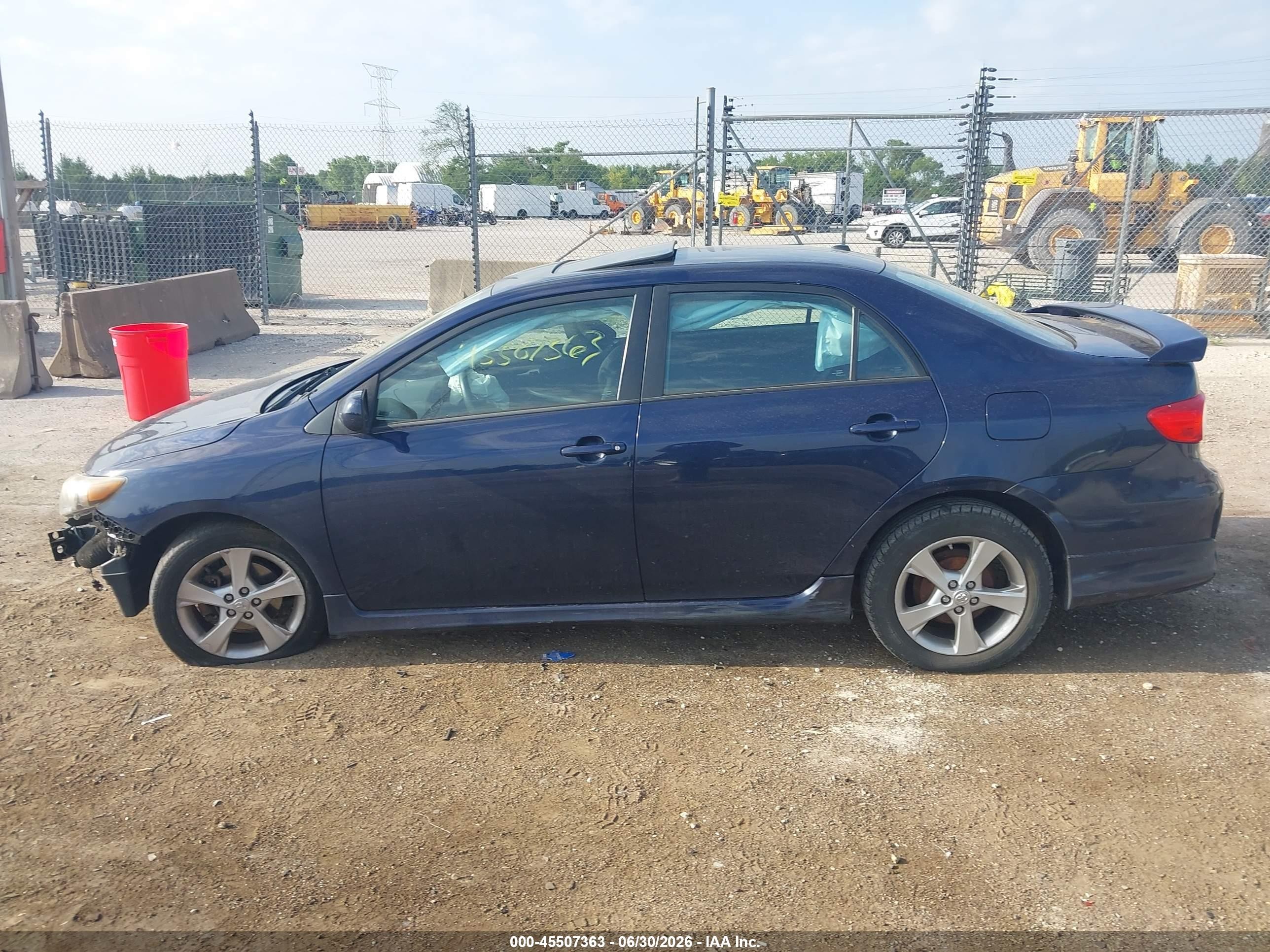 2011 Toyota Corolla S Dark Blue vin: 2T1BU4EE7BC634018