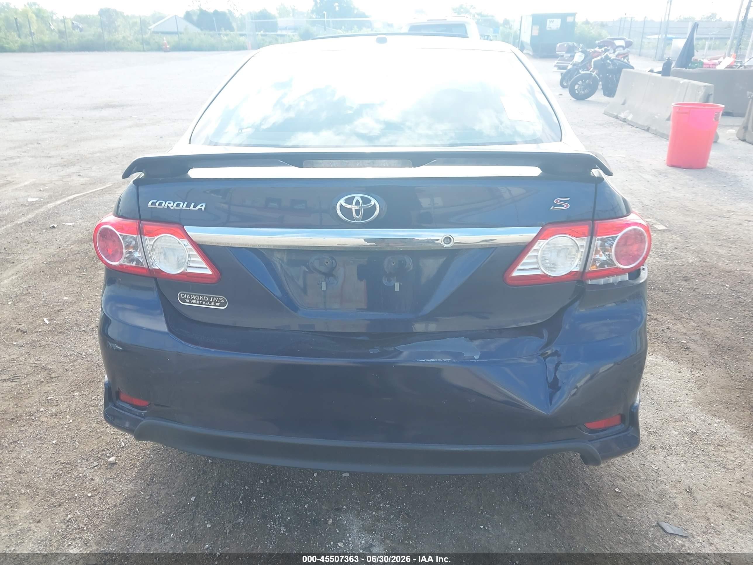 2011 Toyota Corolla S Dark Blue vin: 2T1BU4EE7BC634018