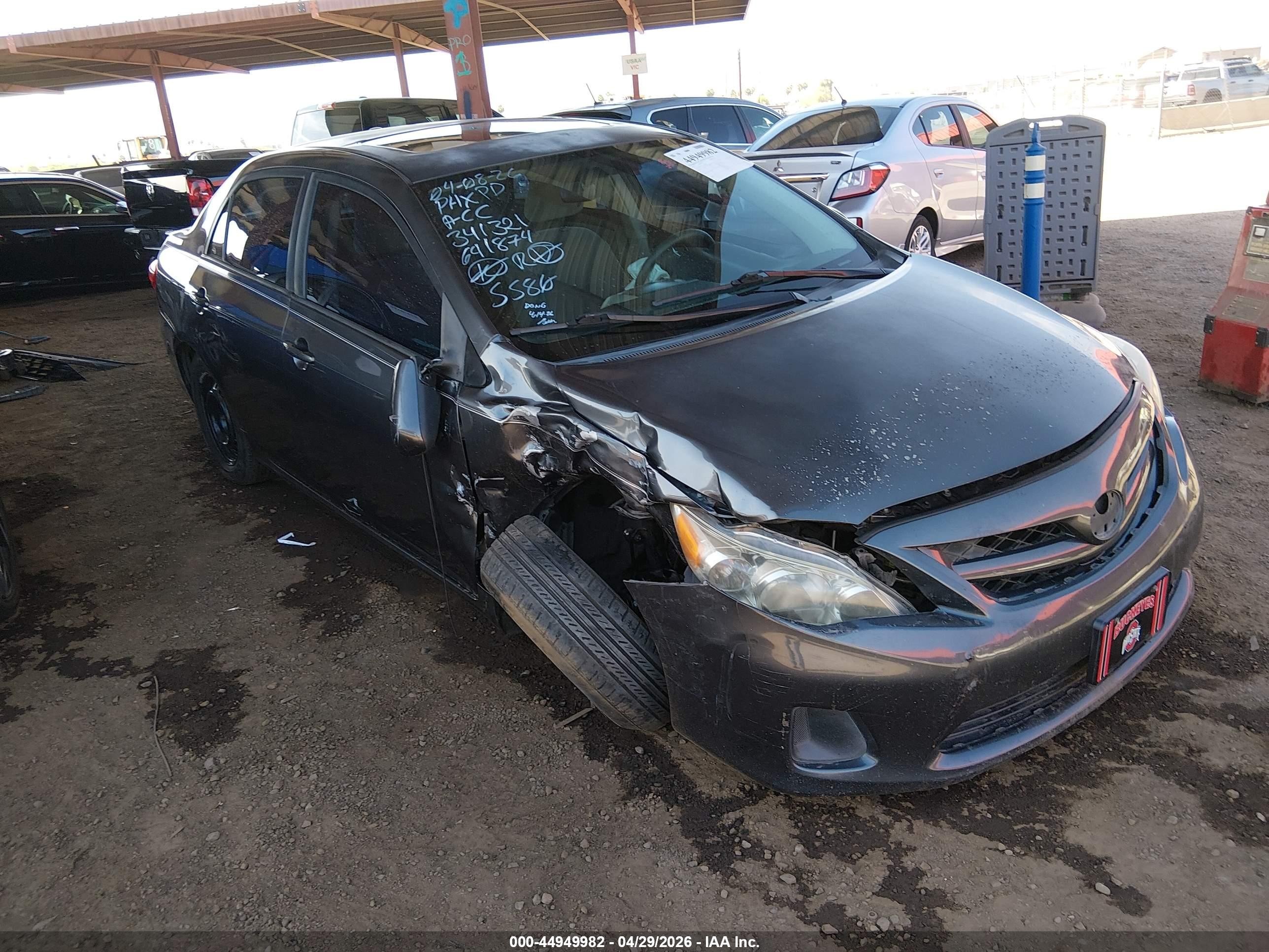 2011 Toyota Corolla Le Gray vin: 2T1BU4EE7BC641874