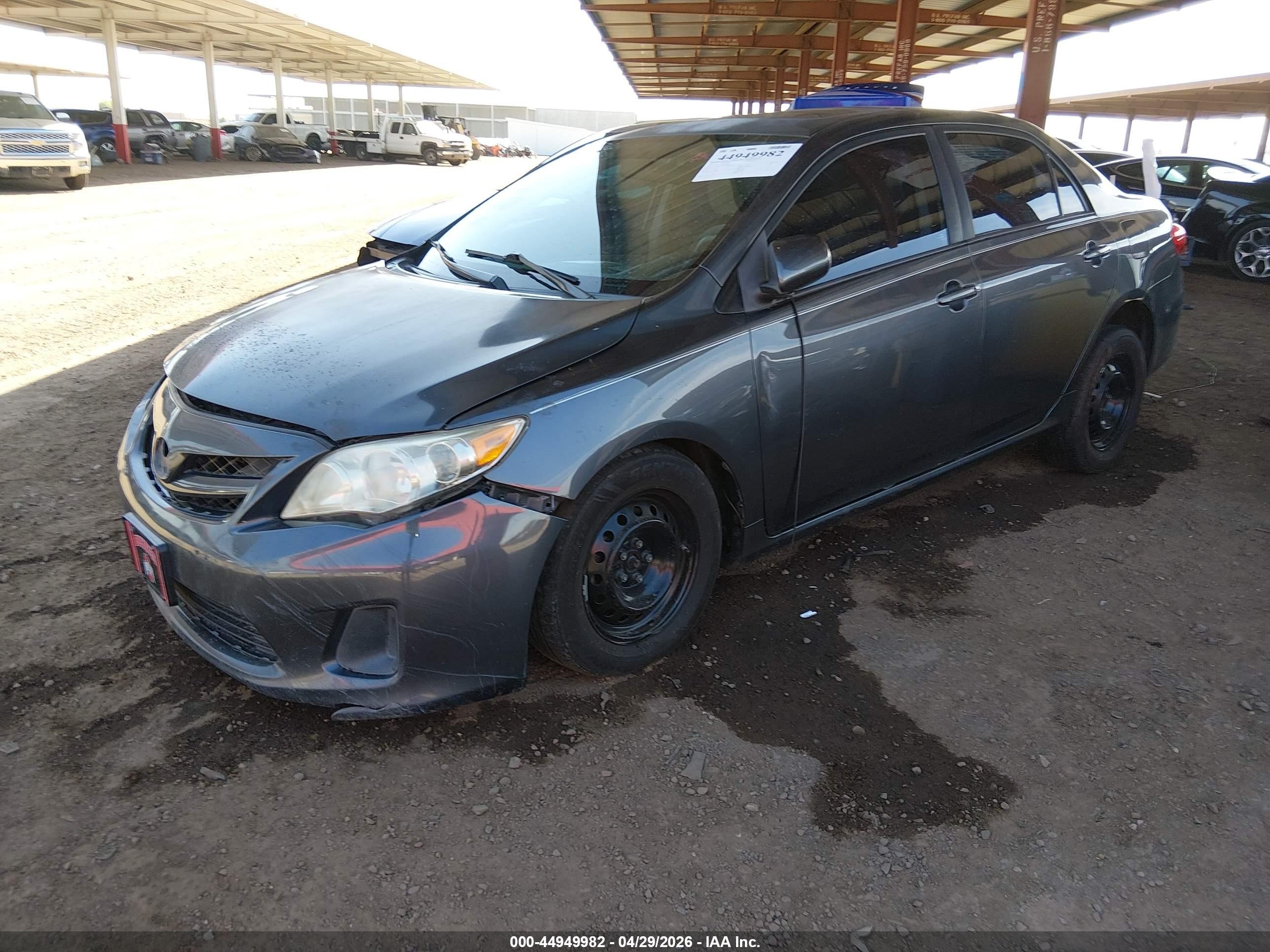 2011 Toyota Corolla Le Gray vin: 2T1BU4EE7BC641874