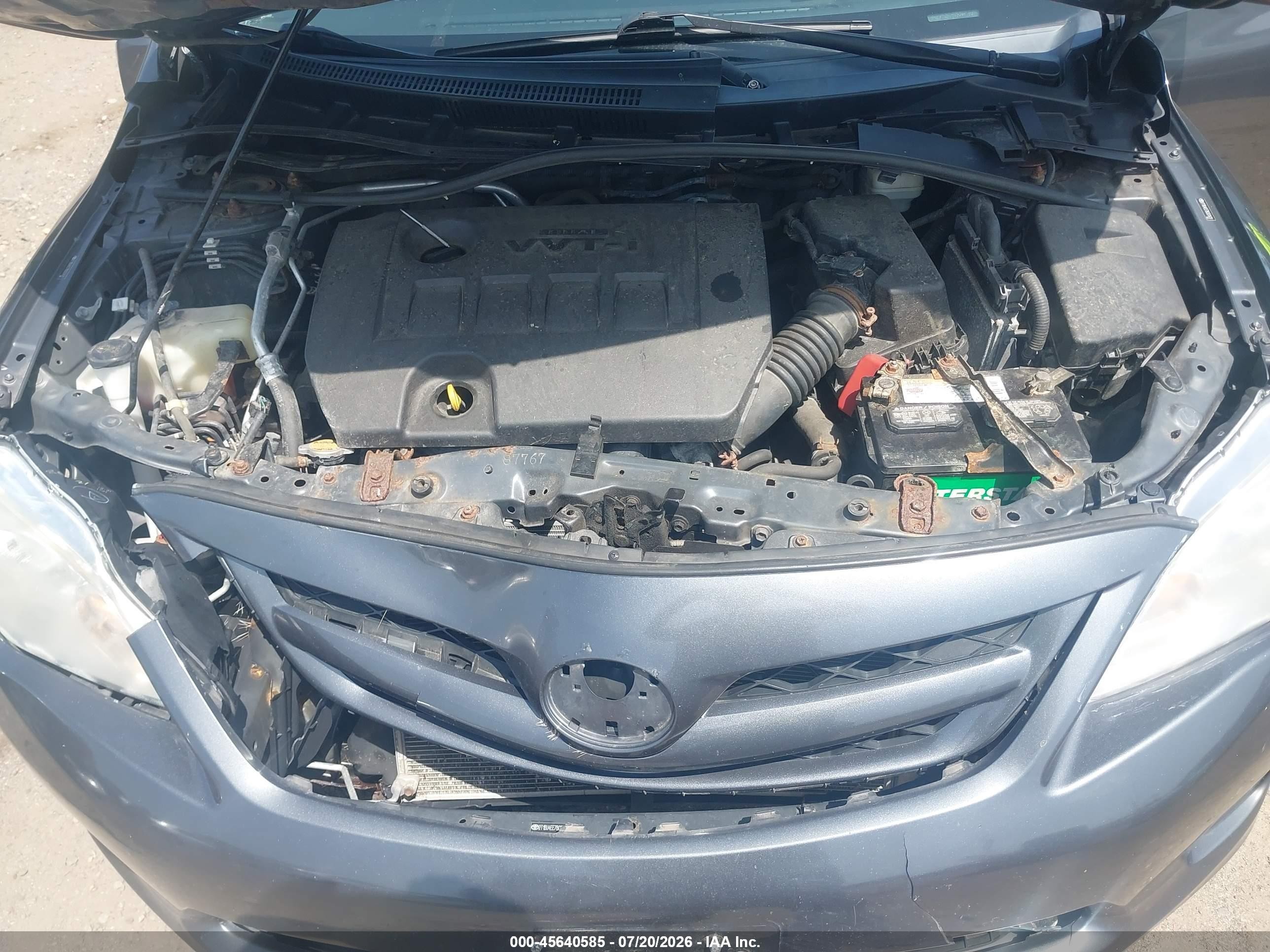 2011 Toyota Corolla Le Gray vin: 2T1BU4EE7BC651420