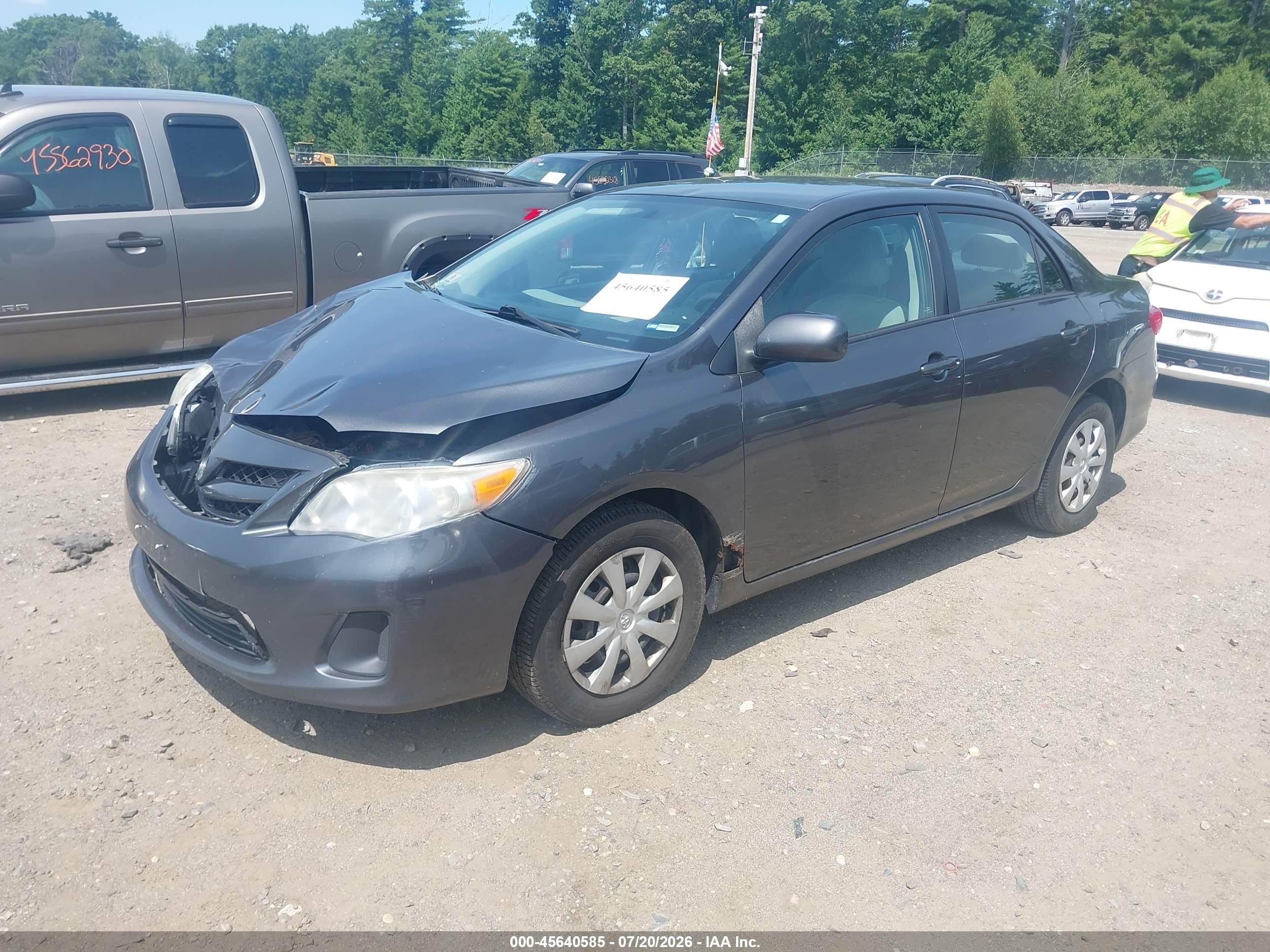 2011 Toyota Corolla Le Gray vin: 2T1BU4EE7BC651420