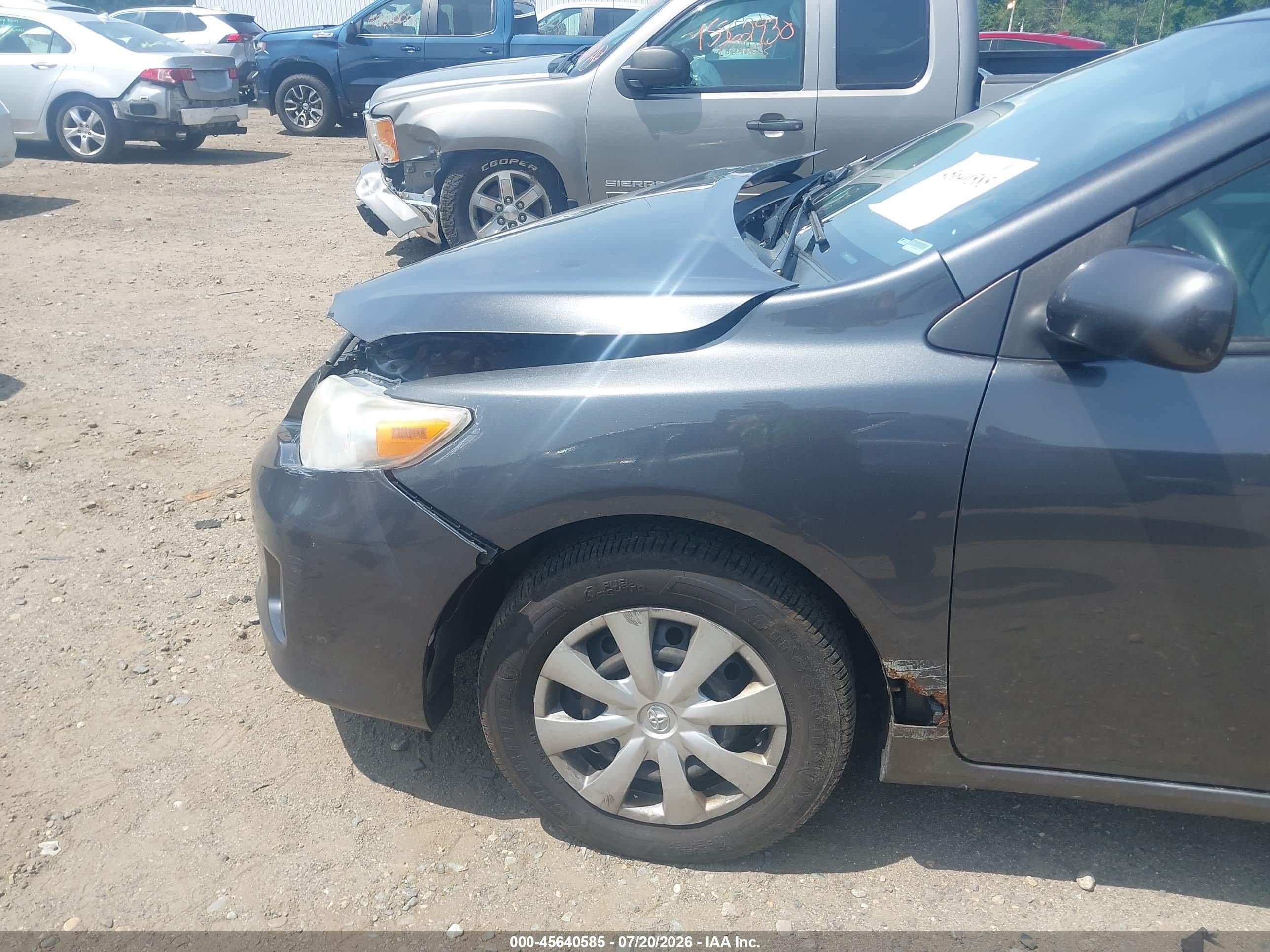 2011 Toyota Corolla Le Gray vin: 2T1BU4EE7BC651420