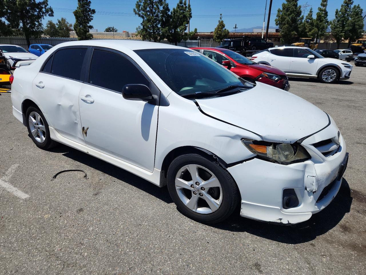 2011 Toyota Corolla S White vin: 2T1BU4EE7BC653295