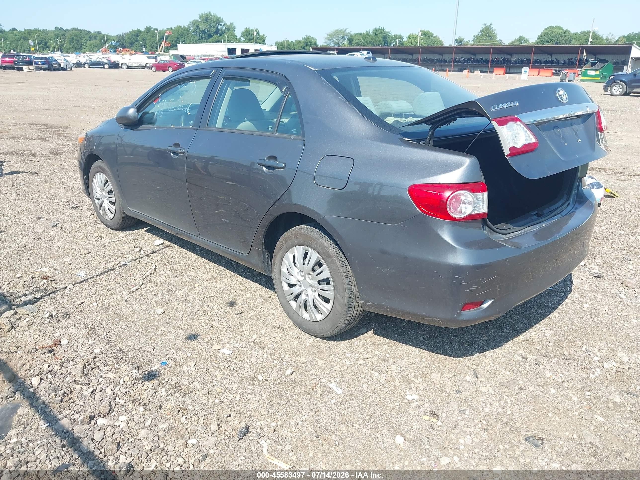 2011 Toyota Corolla Le Gray vin: 2T1BU4EE7BC673076