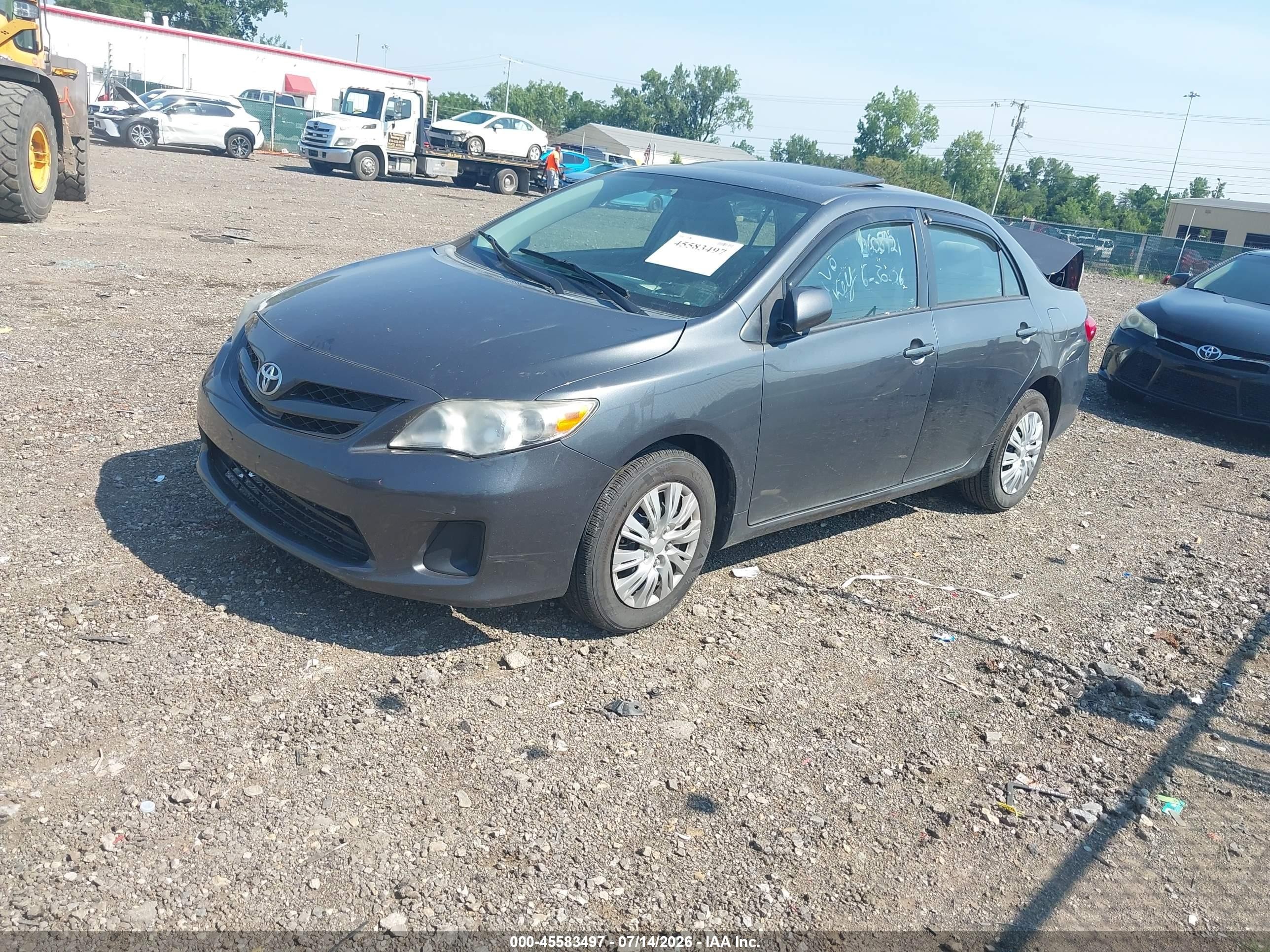 2011 Toyota Corolla Le Gray vin: 2T1BU4EE7BC673076