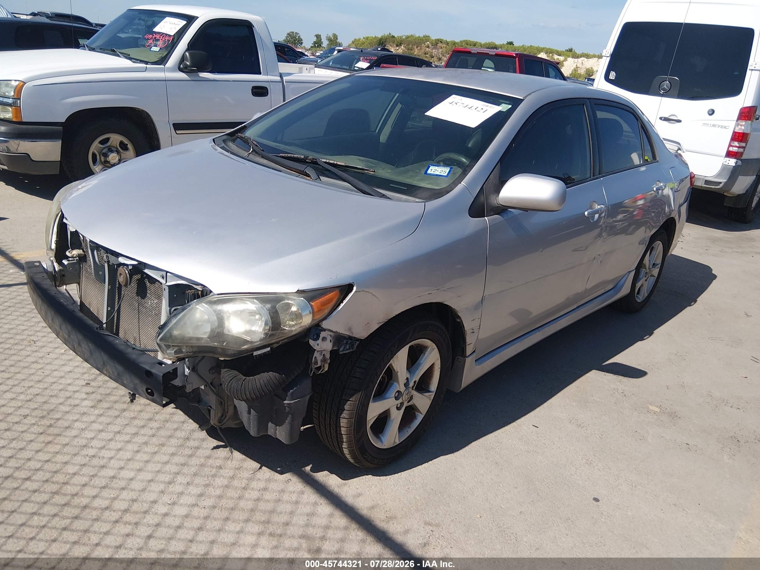 2011 Toyota Corolla S Silver vin: 2T1BU4EE7BC681615