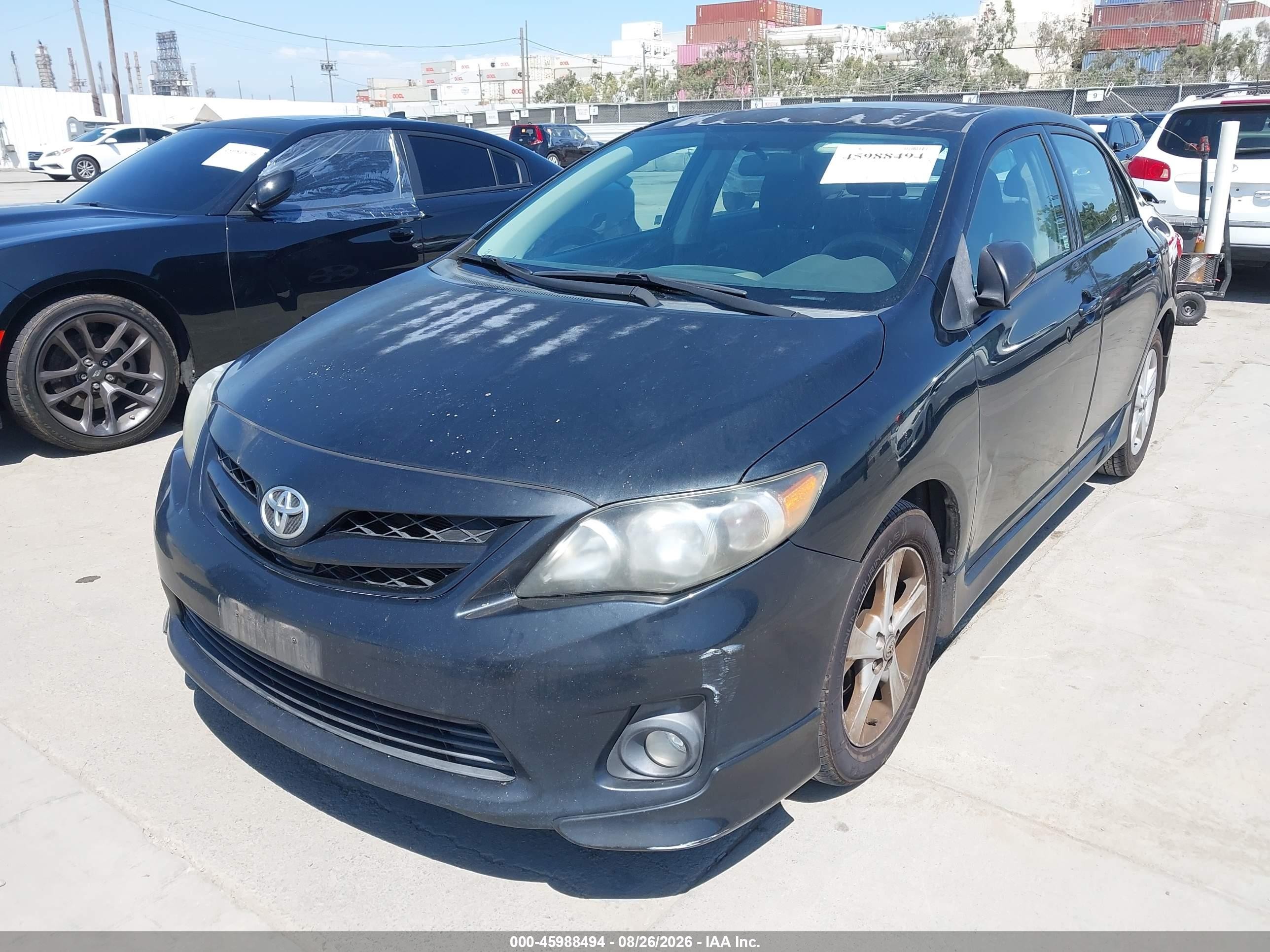 2011 Toyota Corolla S Black vin: 2T1BU4EE7BC688144
