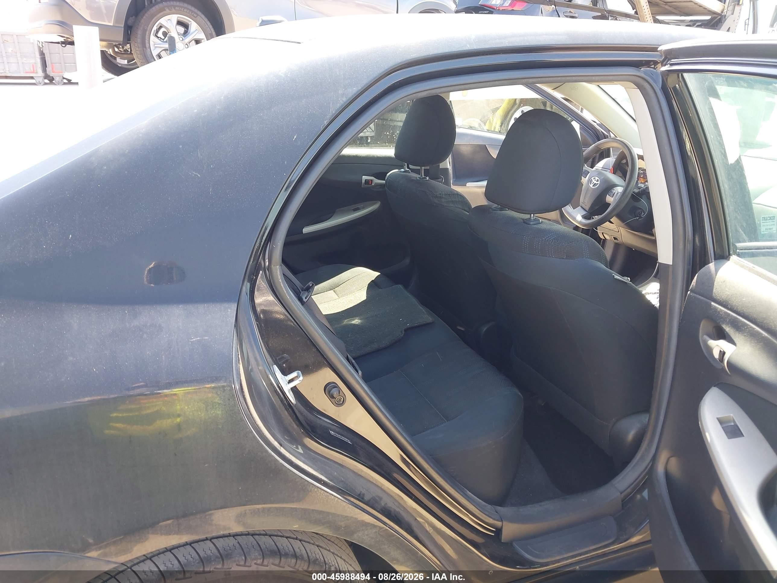 2011 Toyota Corolla S Black vin: 2T1BU4EE7BC688144
