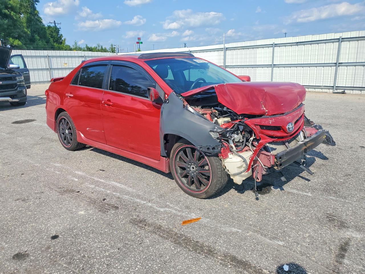 2011 Toyota Corolla S Red vin: 2T1BU4EE7BC691576