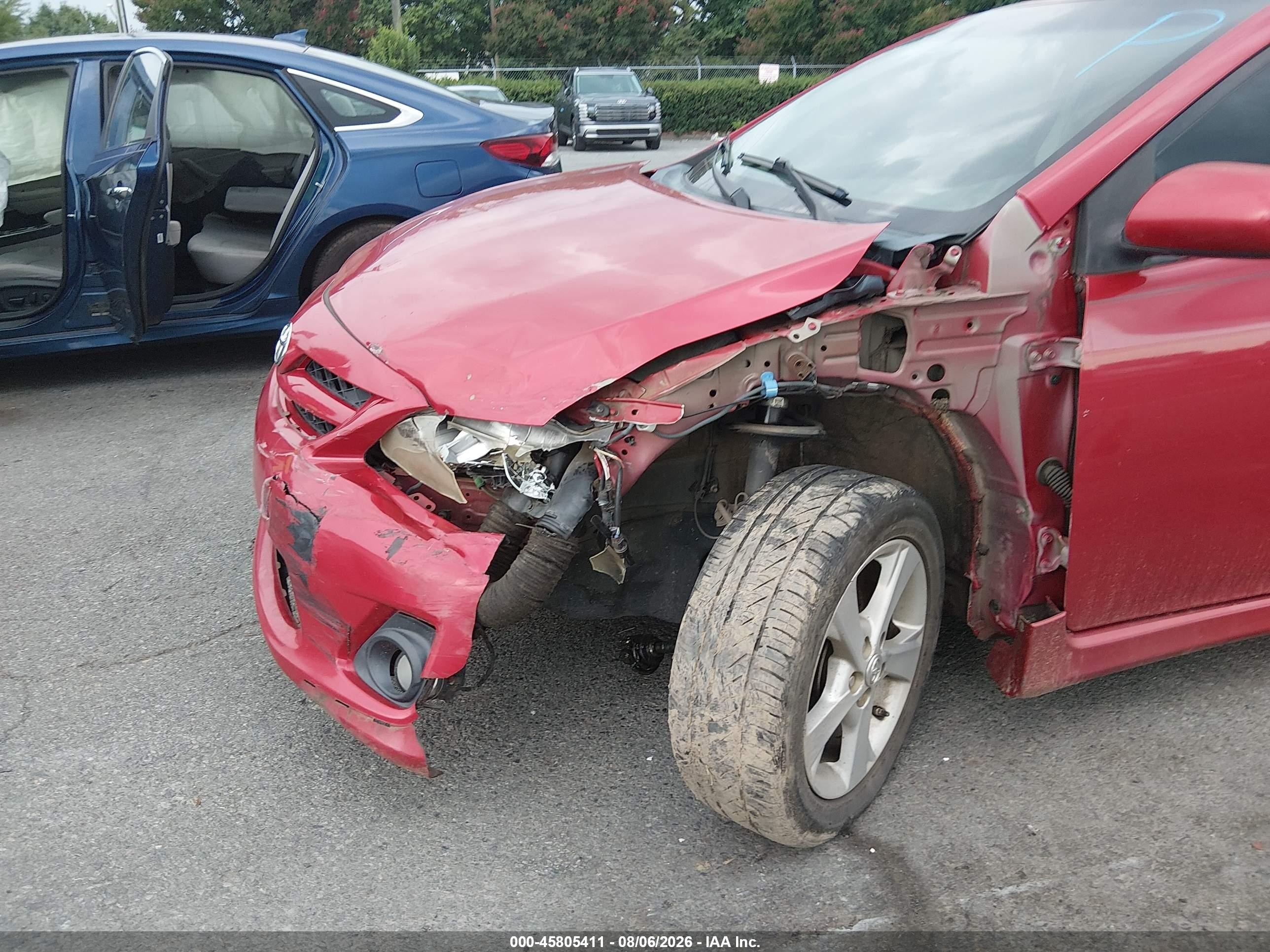 2011 Toyota Corolla S Red vin: 2T1BU4EE7BC700163