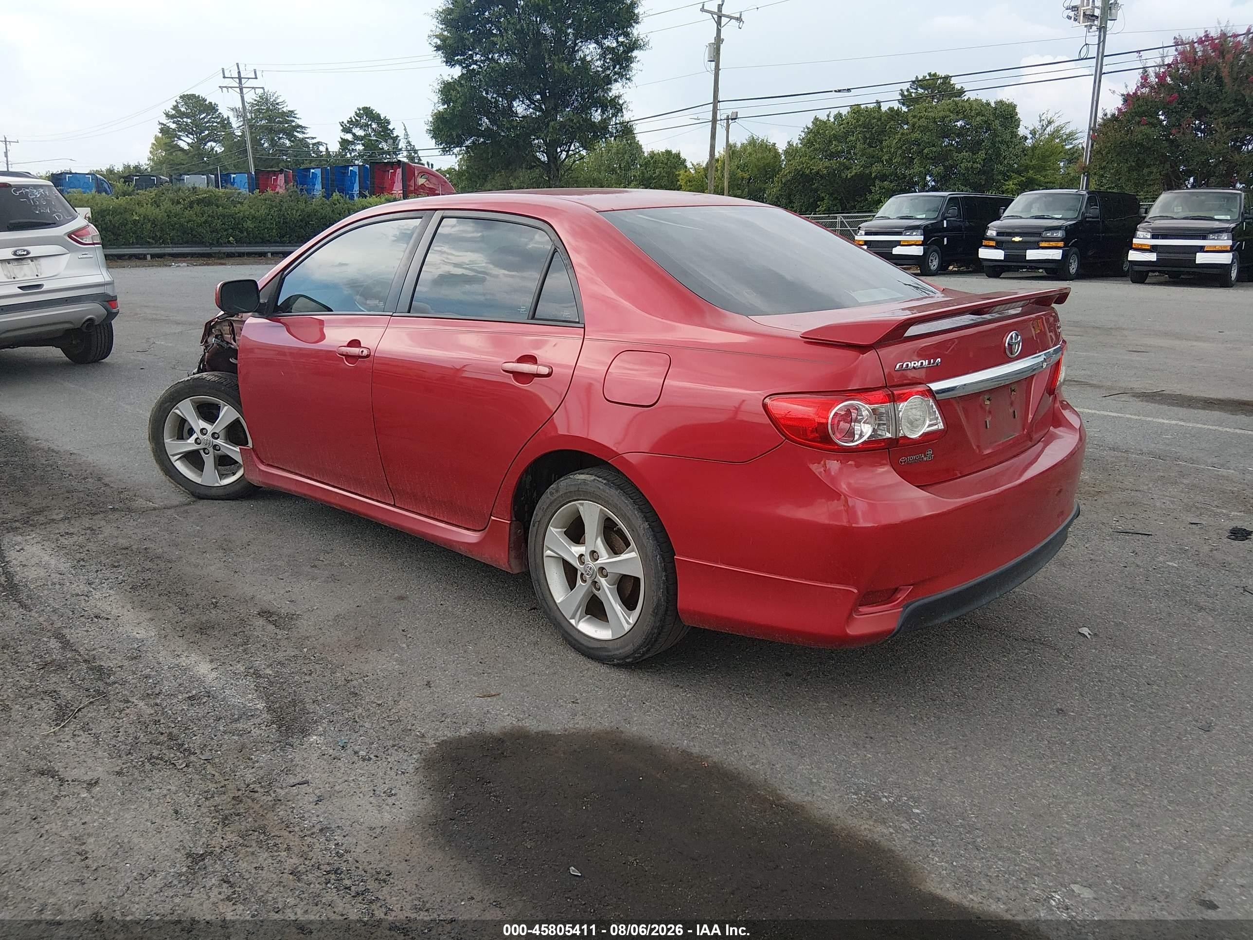 2011 Toyota Corolla S Red vin: 2T1BU4EE7BC700163
