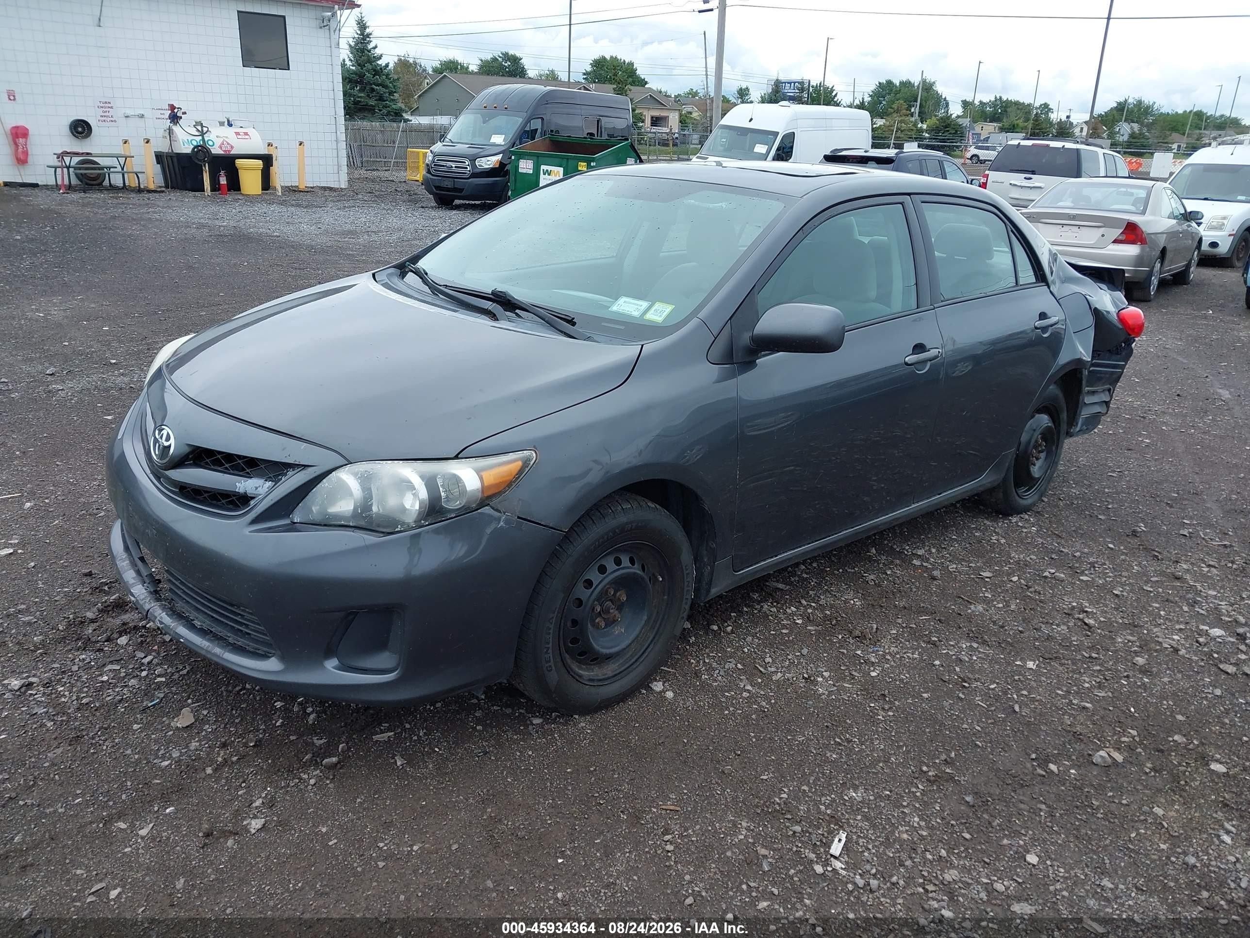 2011 Toyota Corolla Le Gray vin: 2T1BU4EE7BC702608