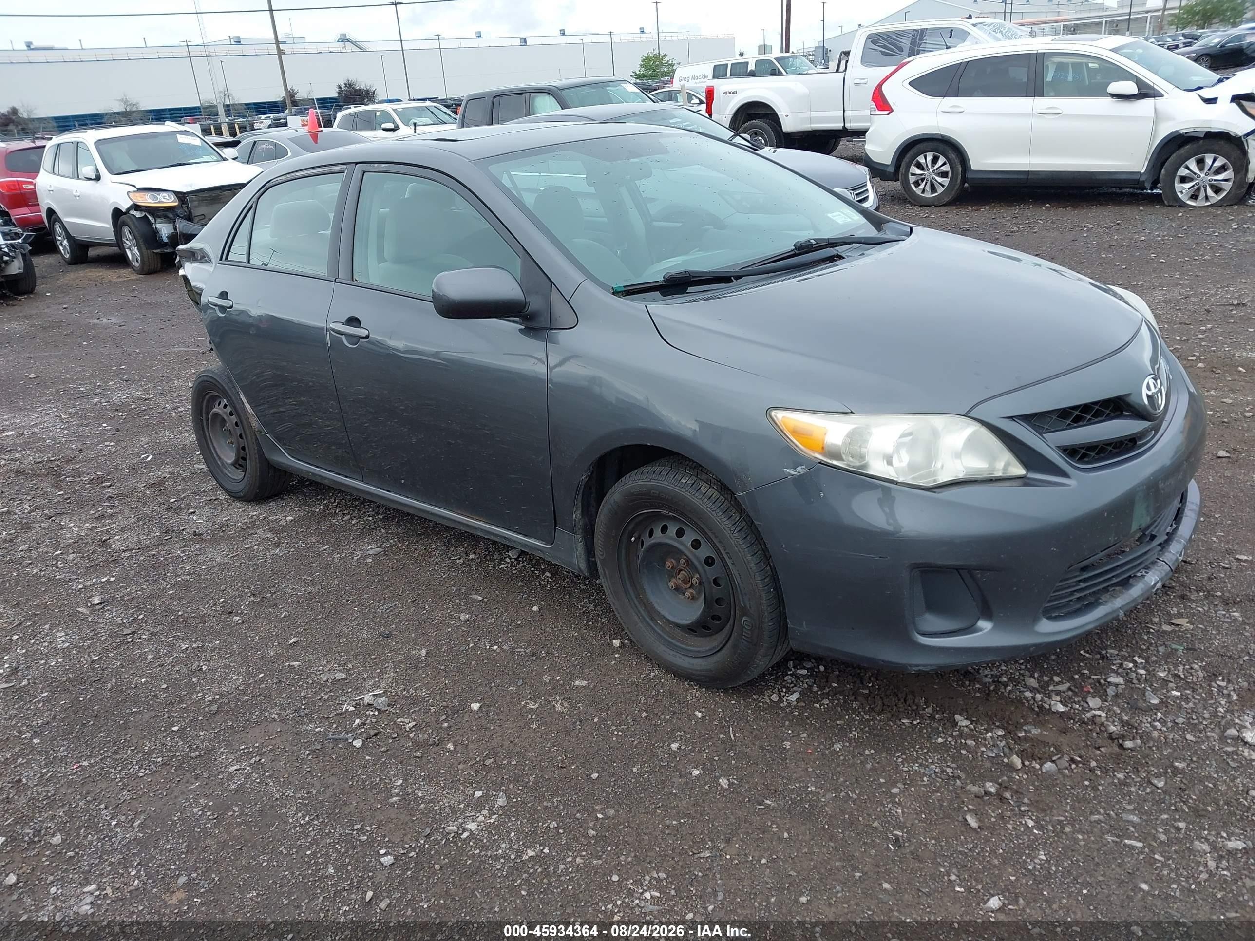2011 Toyota Corolla Le Gray vin: 2T1BU4EE7BC702608