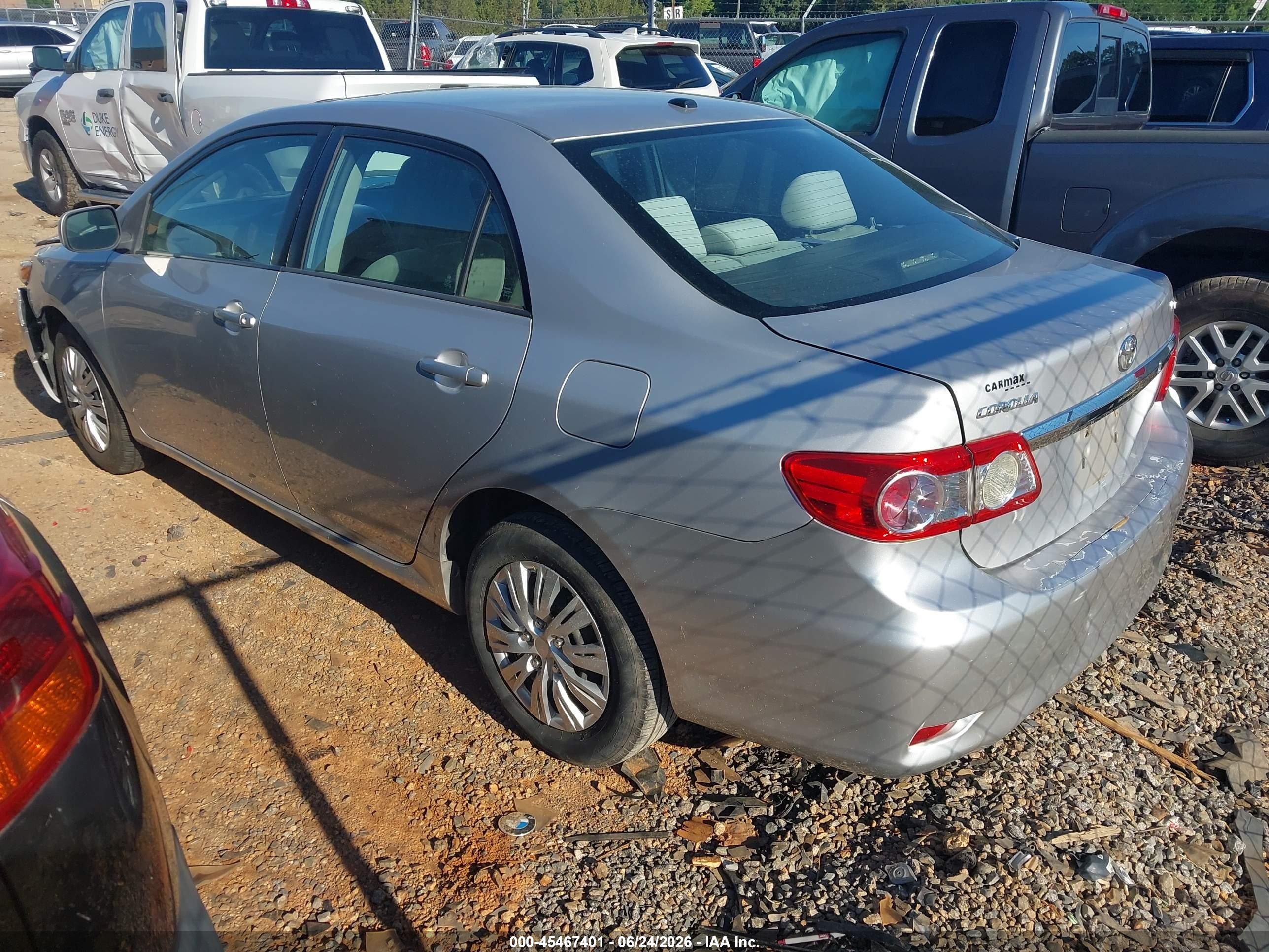 2011 Toyota Corolla Le Silver vin: 2T1BU4EE7BC702852
