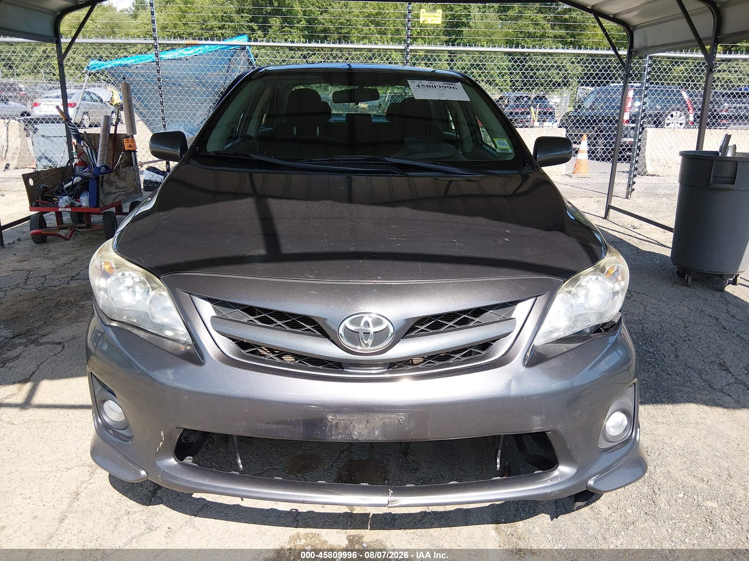 2011 Toyota Corolla S Gray vin: 2T1BU4EE7BC717450