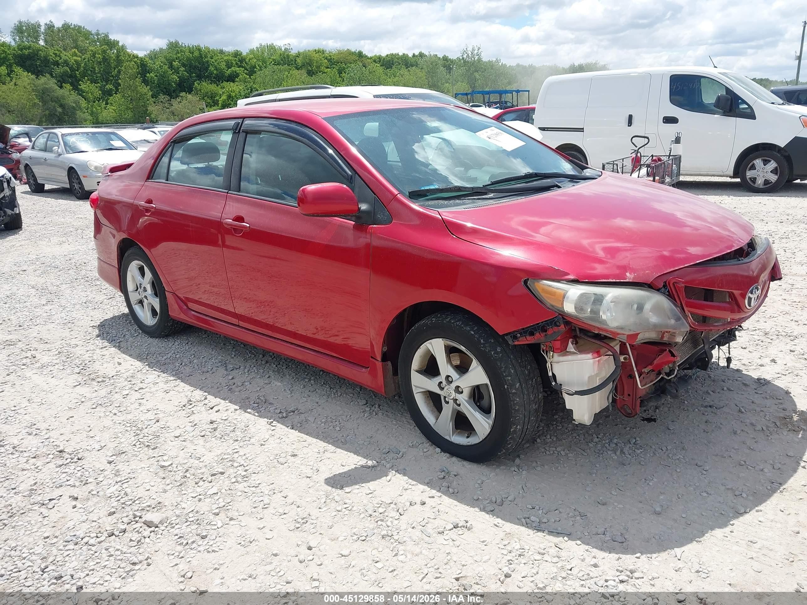 2011 Toyota Corolla S Red vin: 2T1BU4EE7BC718808