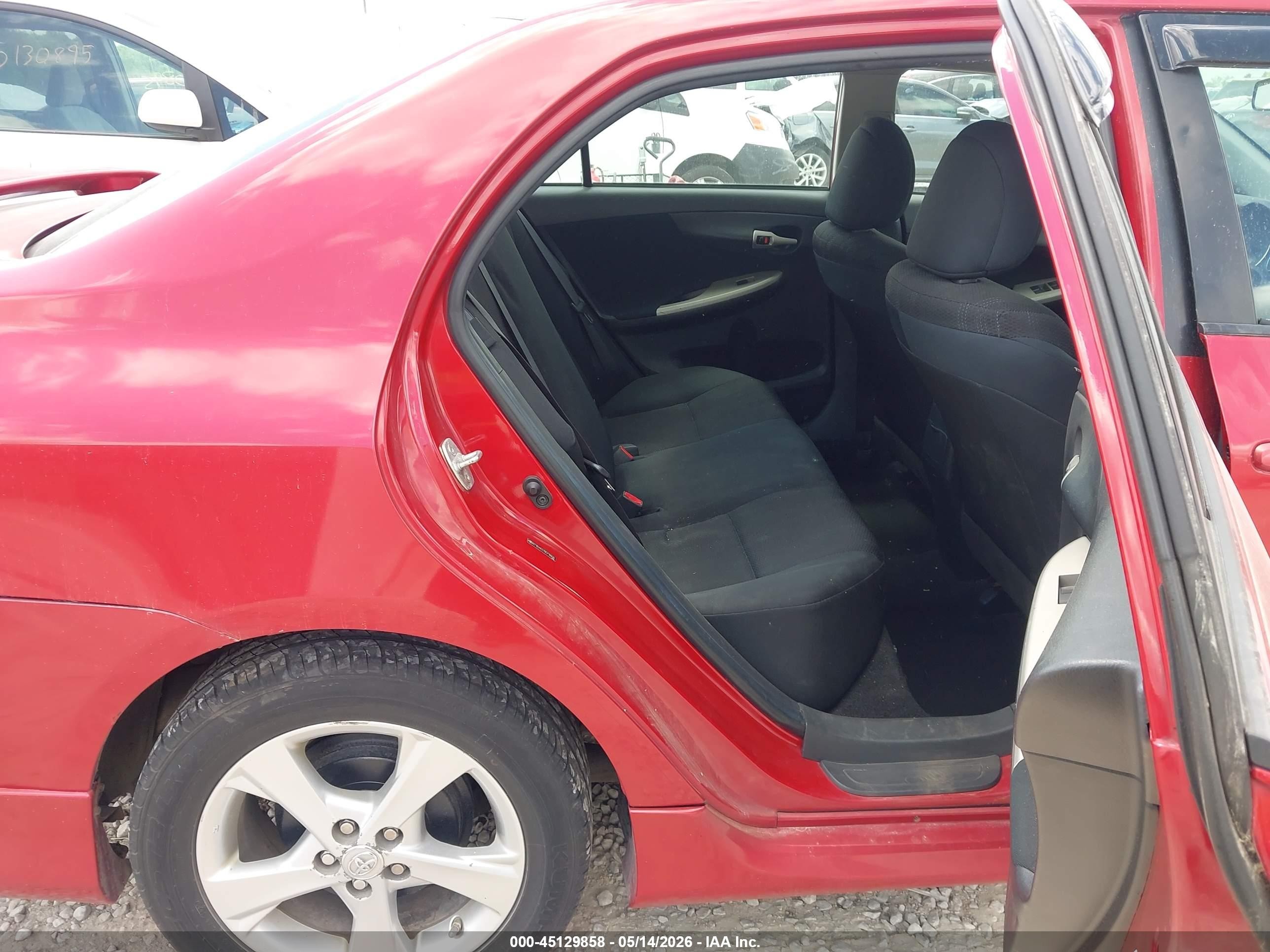2011 Toyota Corolla S Red vin: 2T1BU4EE7BC718808