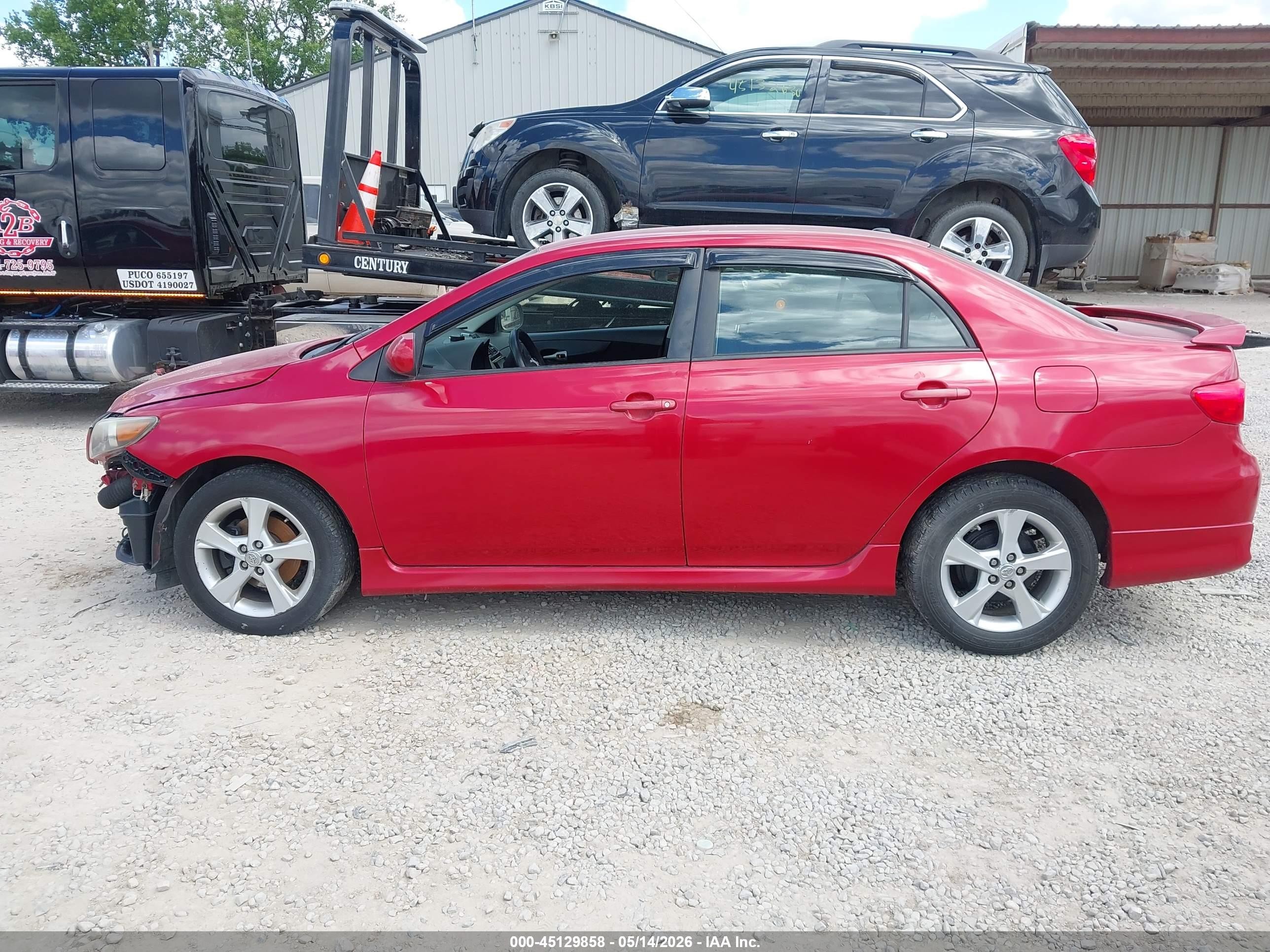2011 Toyota Corolla S Red vin: 2T1BU4EE7BC718808