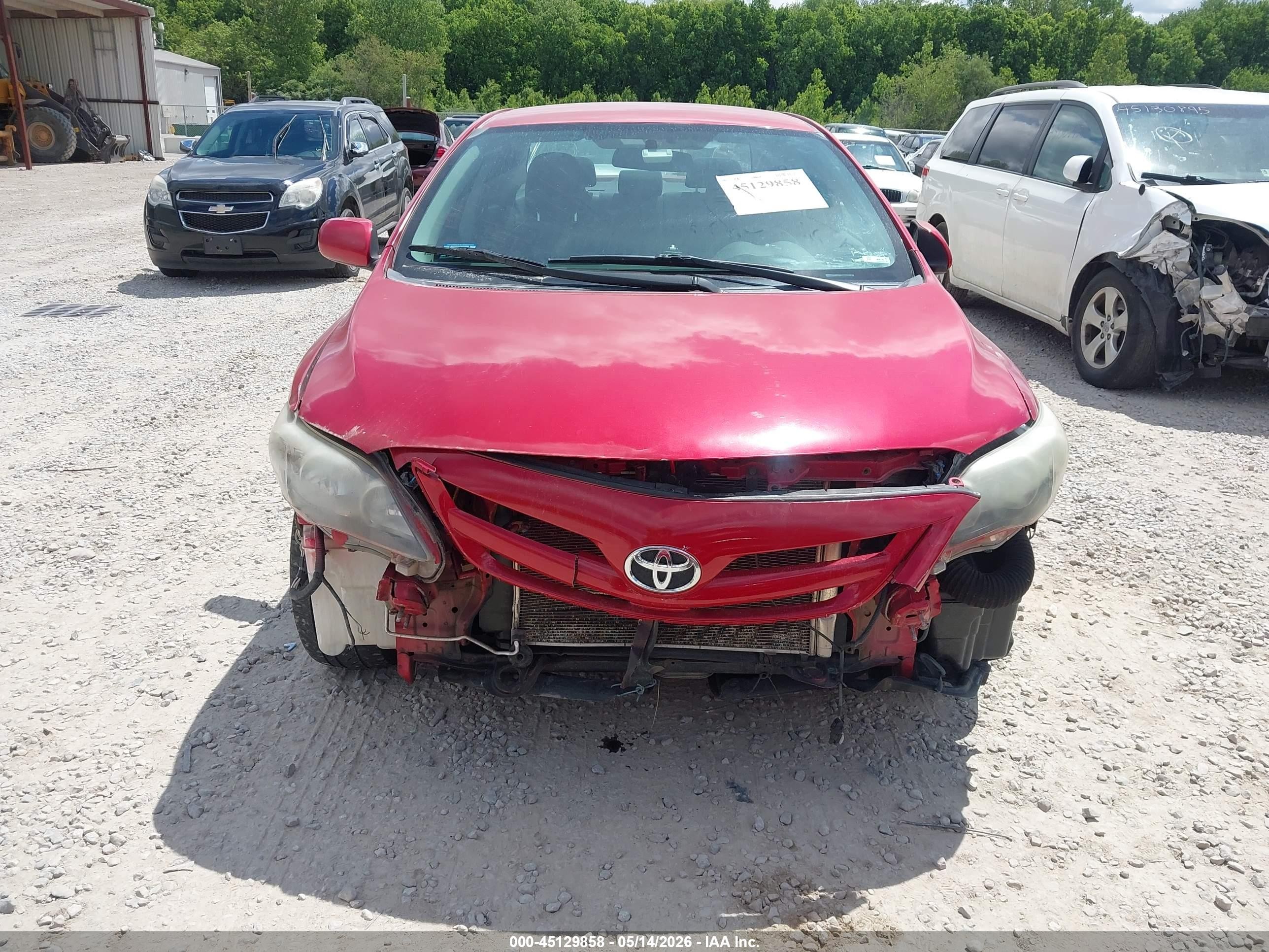 2011 Toyota Corolla S Red vin: 2T1BU4EE7BC718808