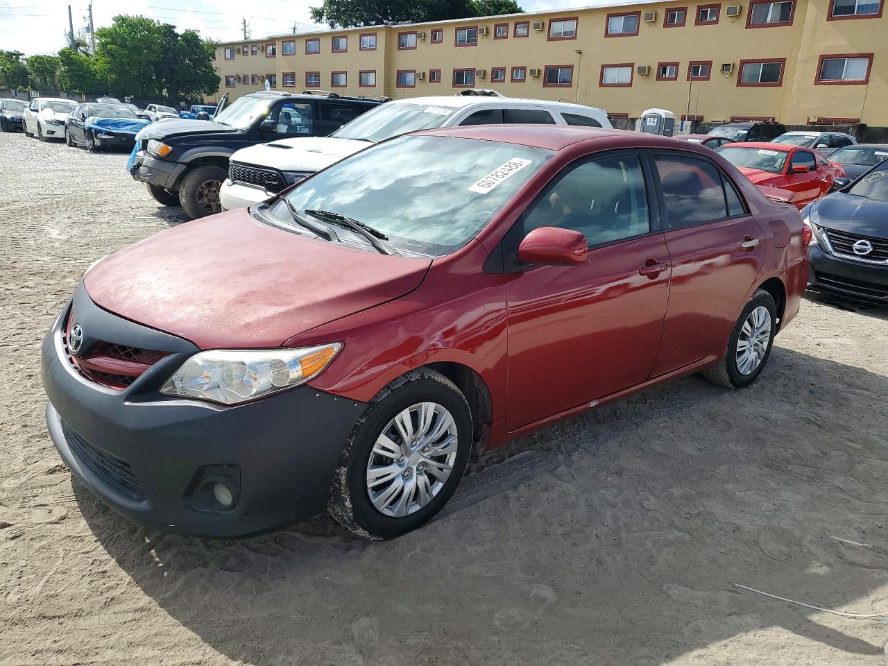 2011 Toyota Corolla Le Красный vin: 2T1BU4EE7BC720672
