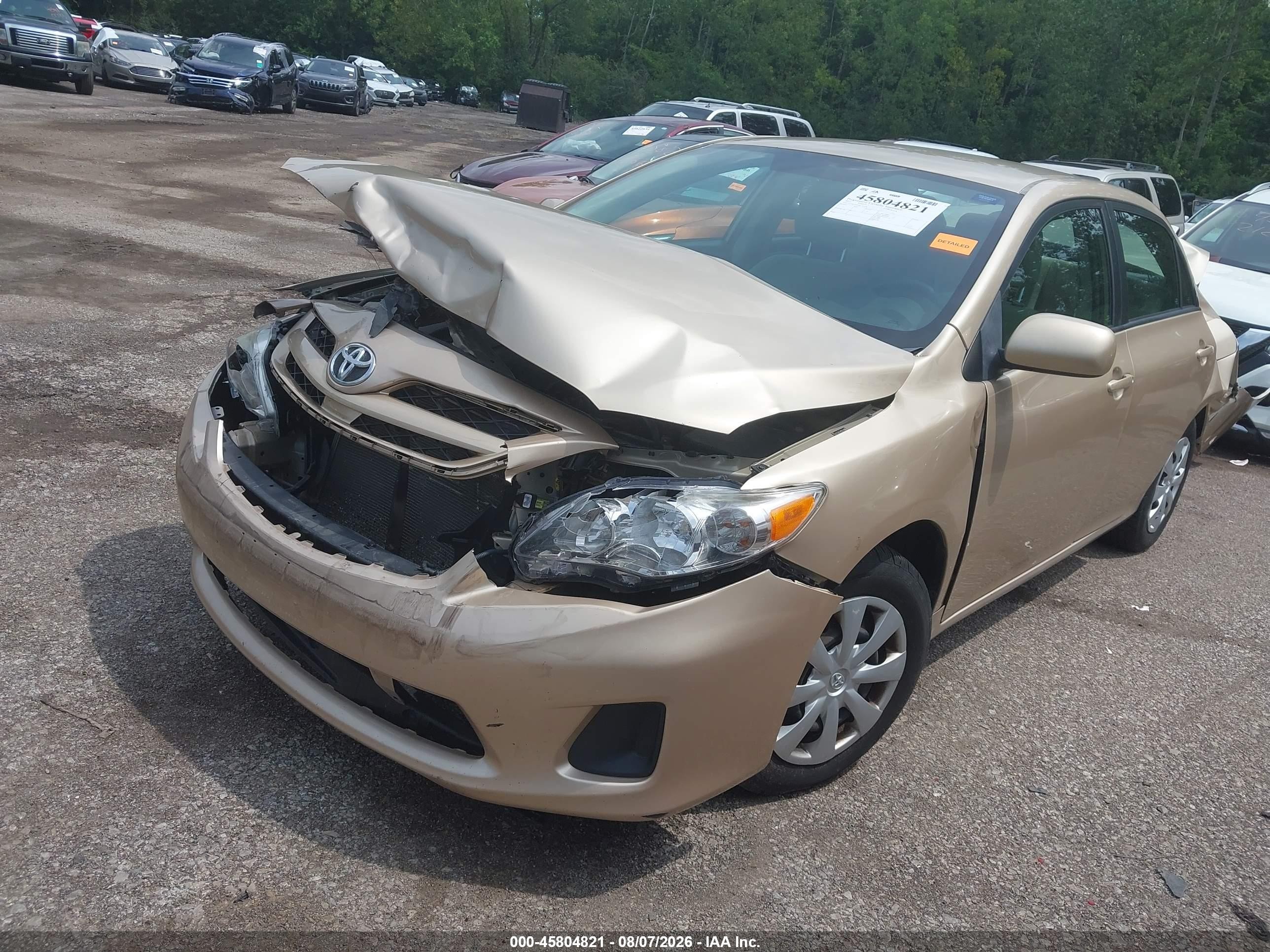 2011 Toyota Corolla Le Золотой vin: 2T1BU4EE7BC721434