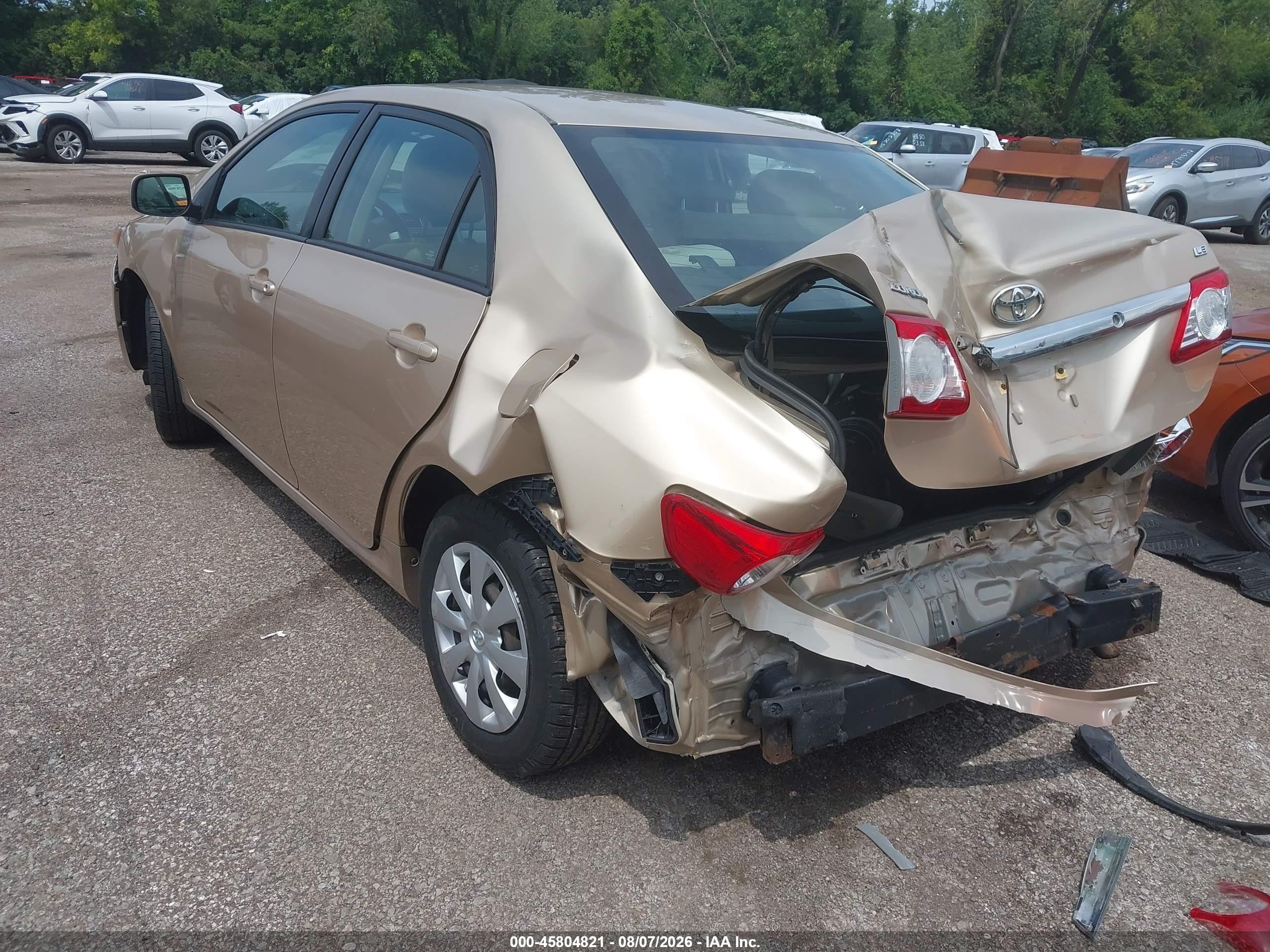 2011 Toyota Corolla Le Золотой vin: 2T1BU4EE7BC721434