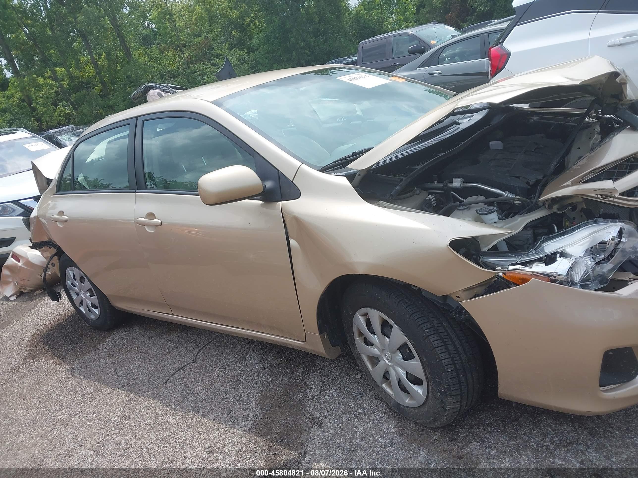 2011 Toyota Corolla Le Золотой vin: 2T1BU4EE7BC721434
