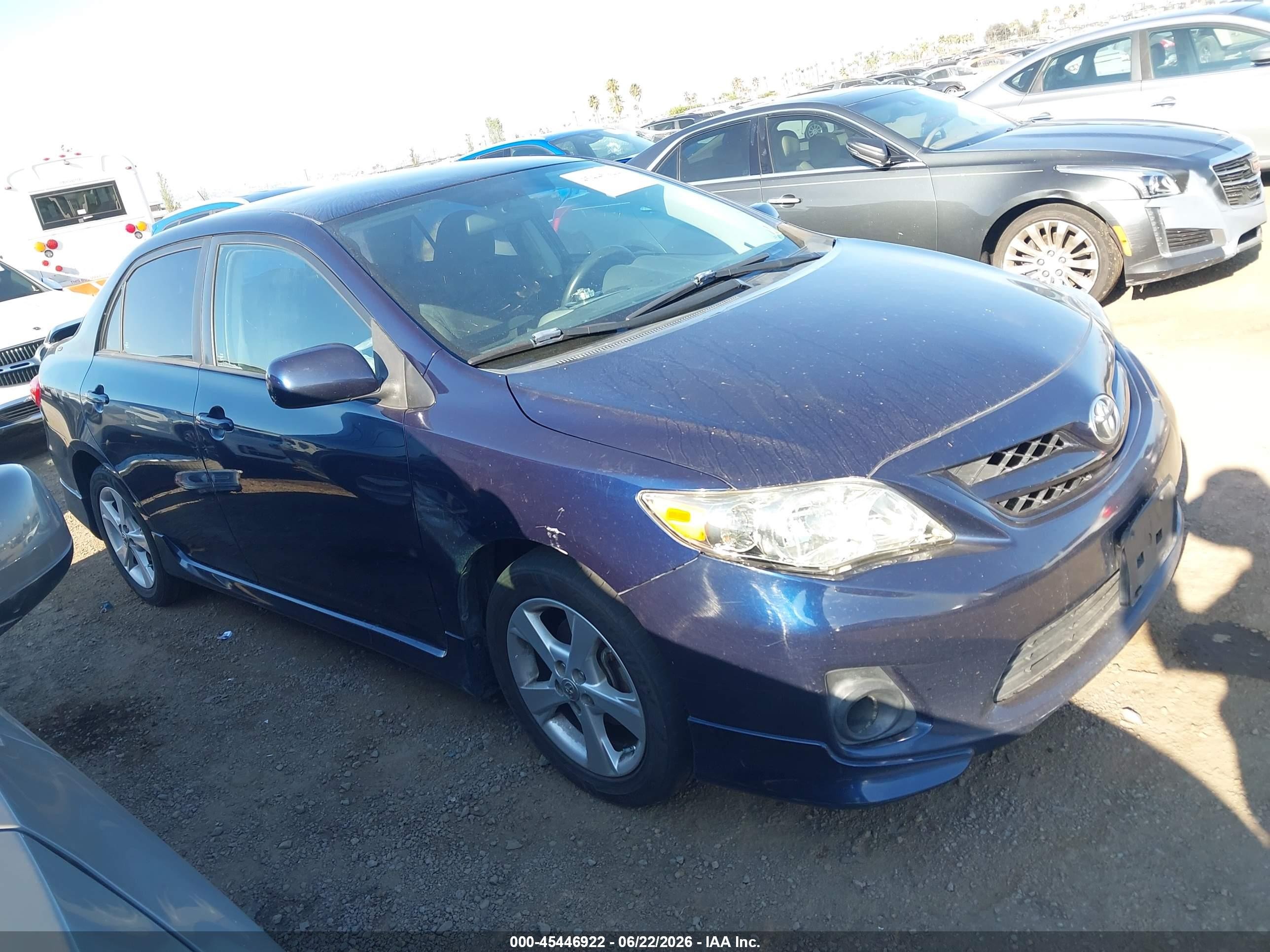 2011 Toyota Corolla S Dark Blue vin: 2T1BU4EE7BC732207