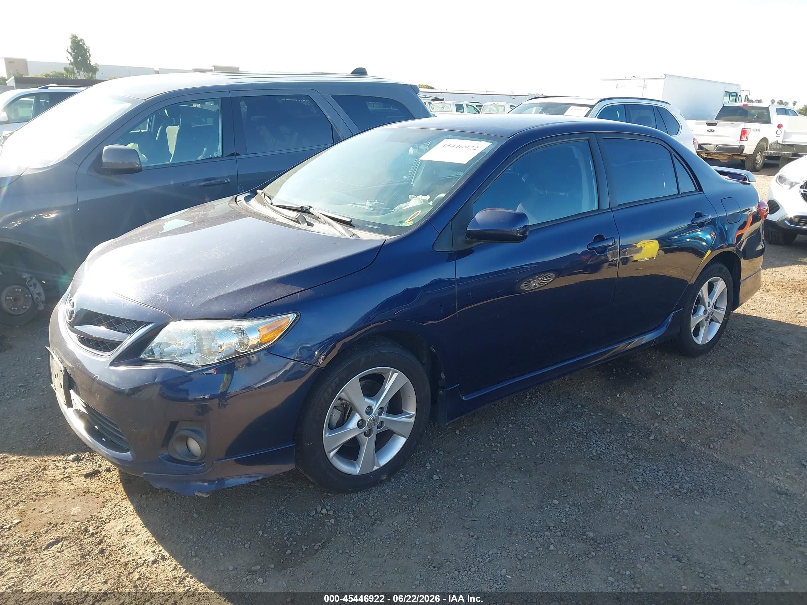 2011 Toyota Corolla S Dark Blue vin: 2T1BU4EE7BC732207