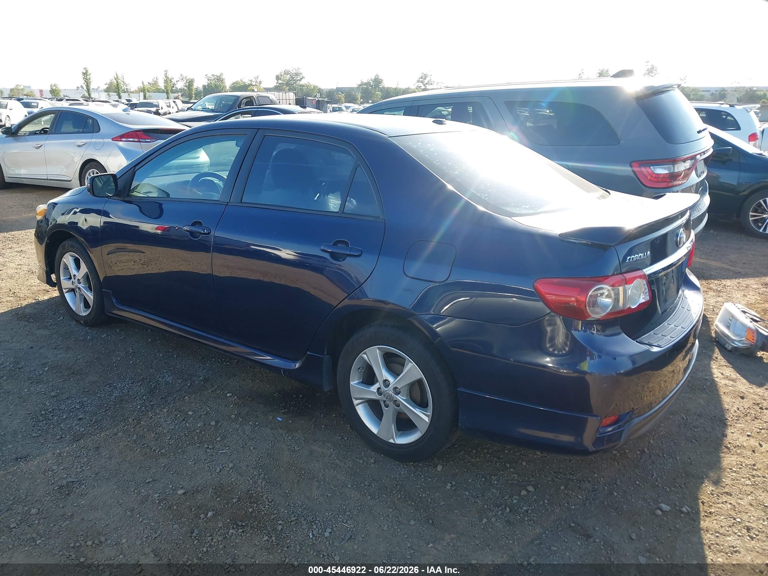 2011 Toyota Corolla S Dark Blue vin: 2T1BU4EE7BC732207