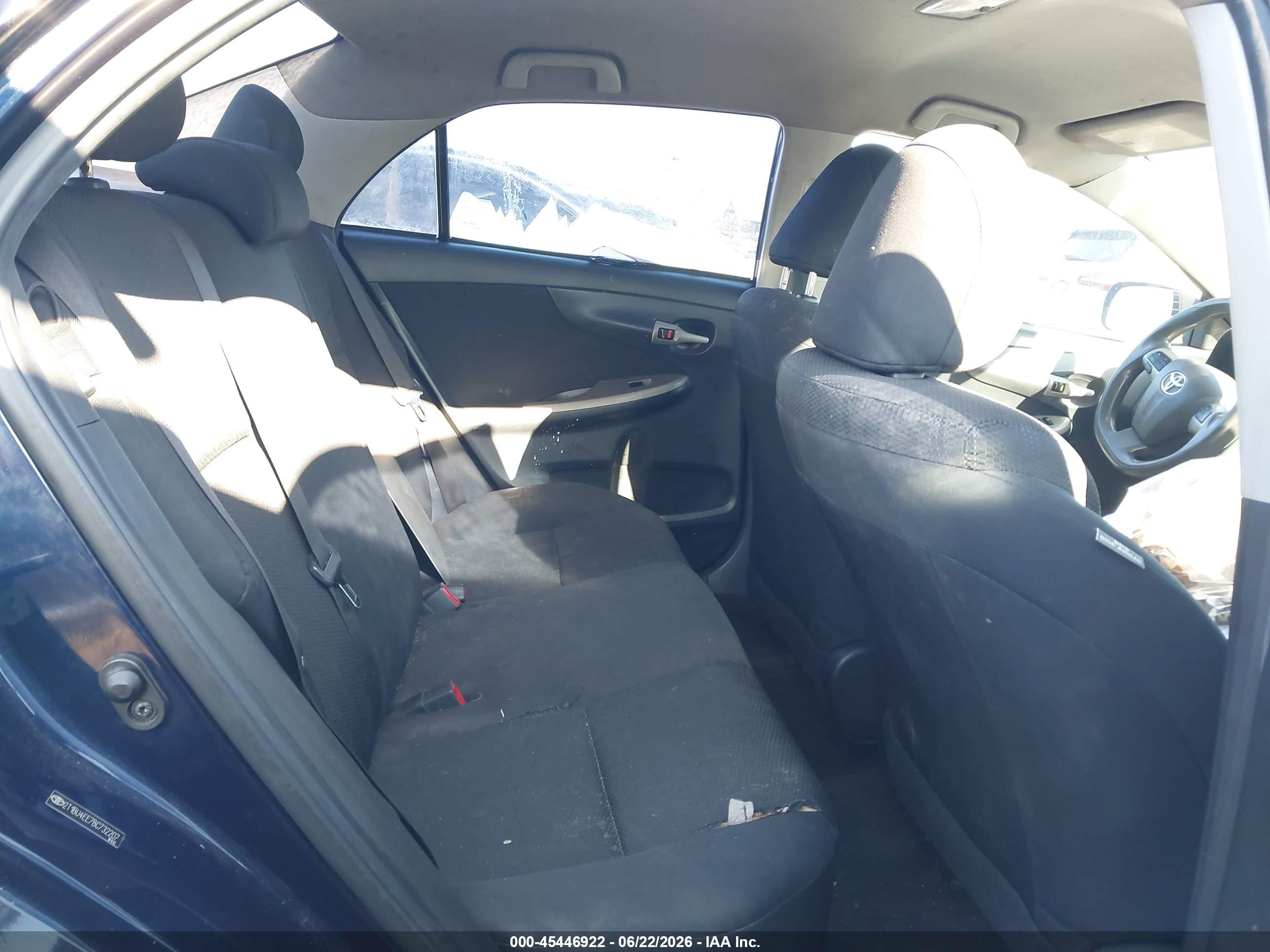 2011 Toyota Corolla S Dark Blue vin: 2T1BU4EE7BC732207