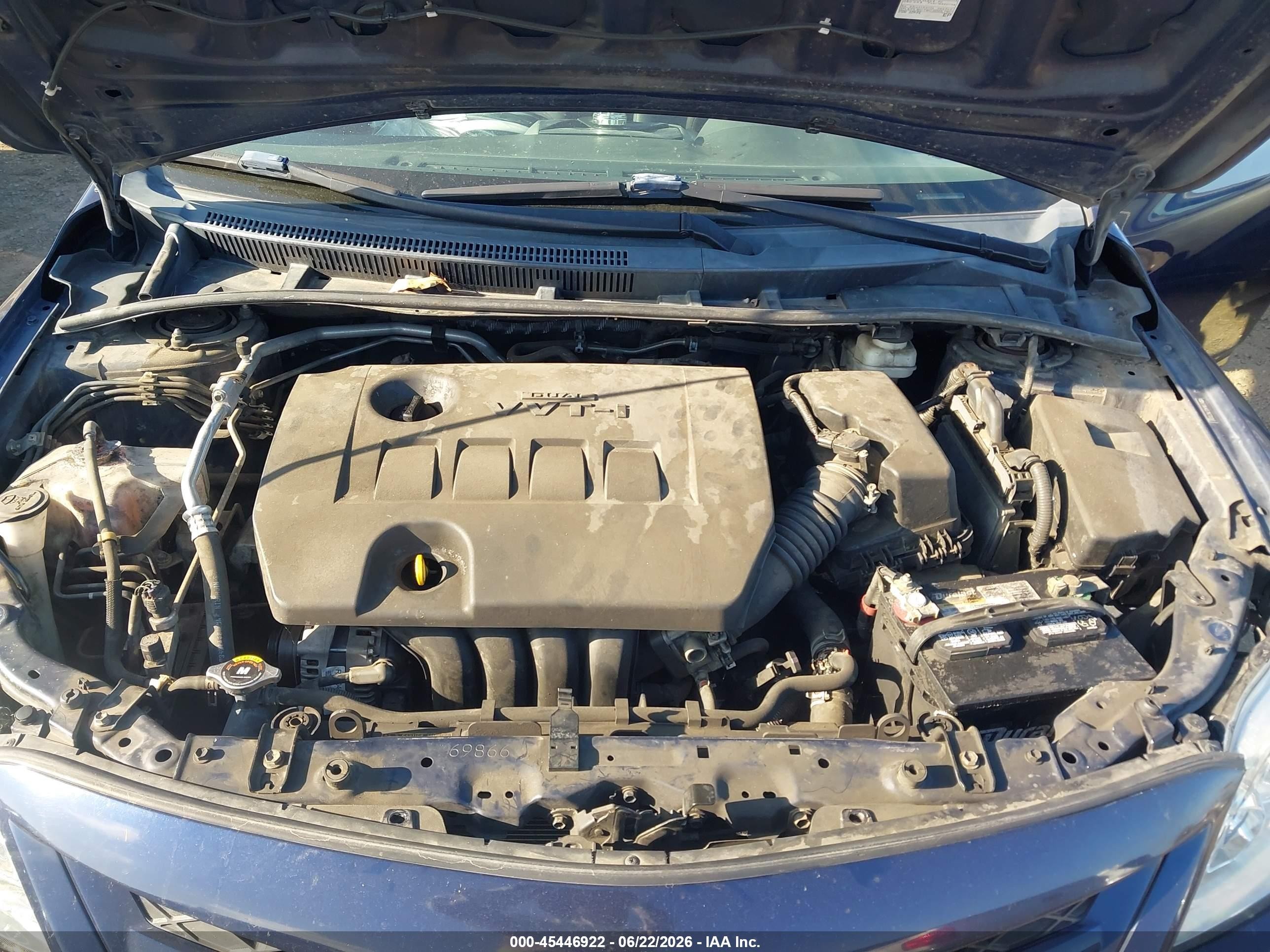 2011 Toyota Corolla S Dark Blue vin: 2T1BU4EE7BC732207