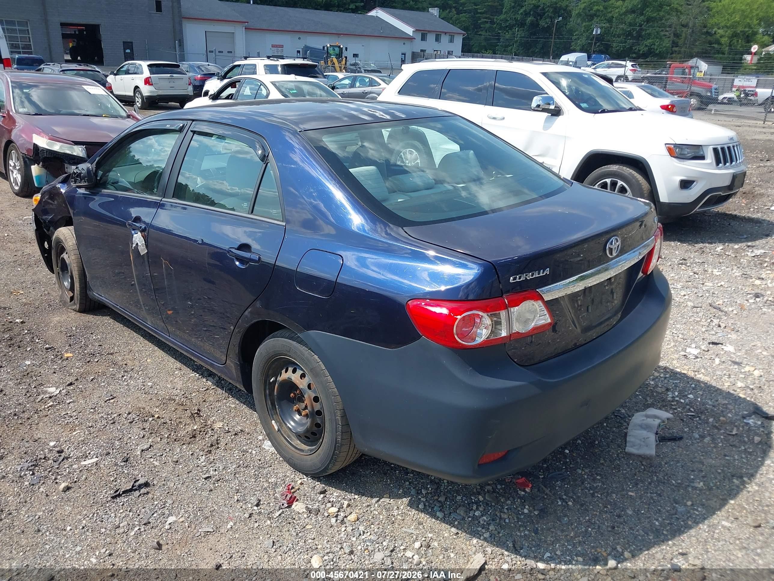 2011 Toyota Corolla Le Синий vin: 2T1BU4EE7BC732739