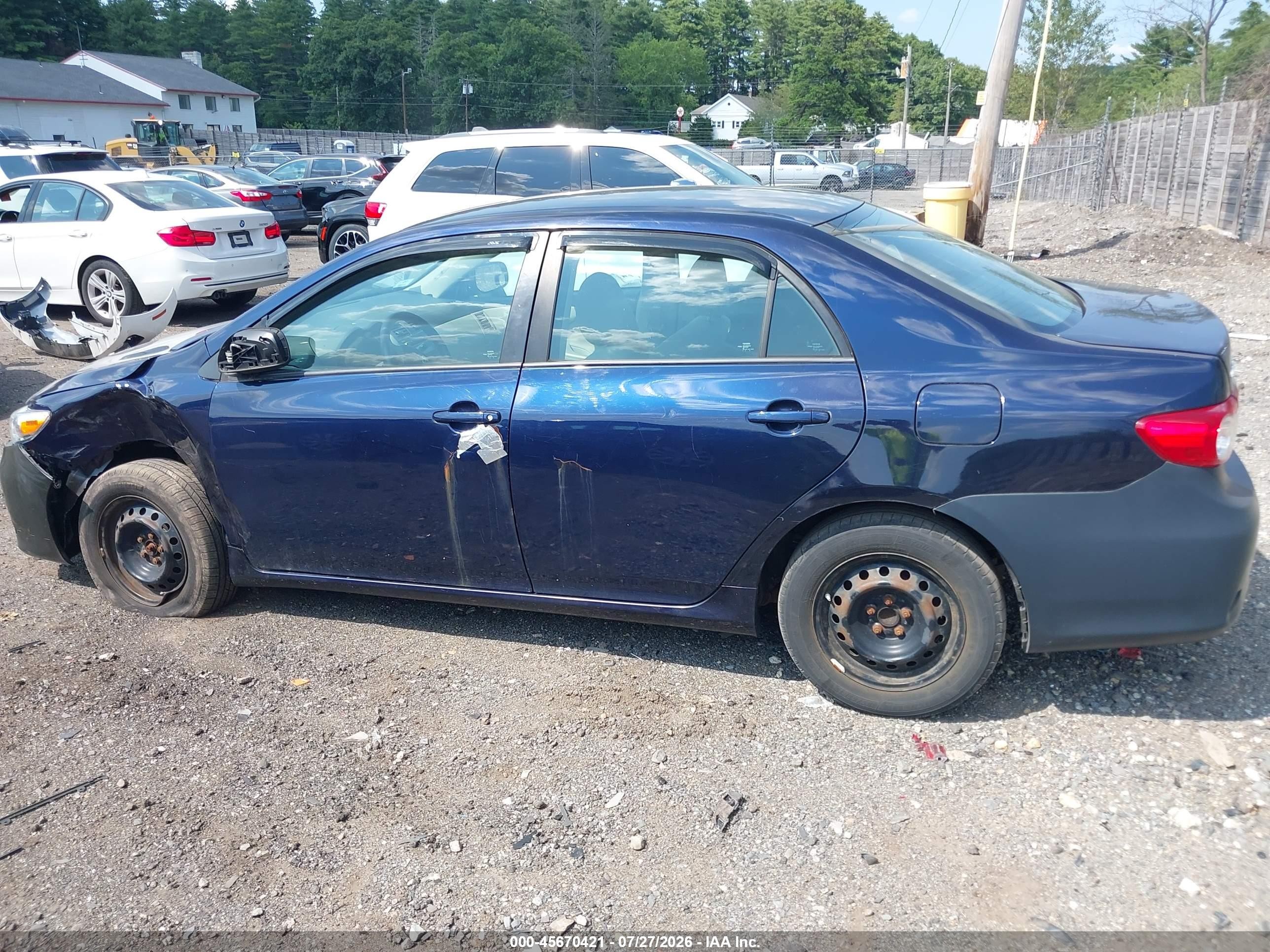 2011 Toyota Corolla Le Синий vin: 2T1BU4EE7BC732739