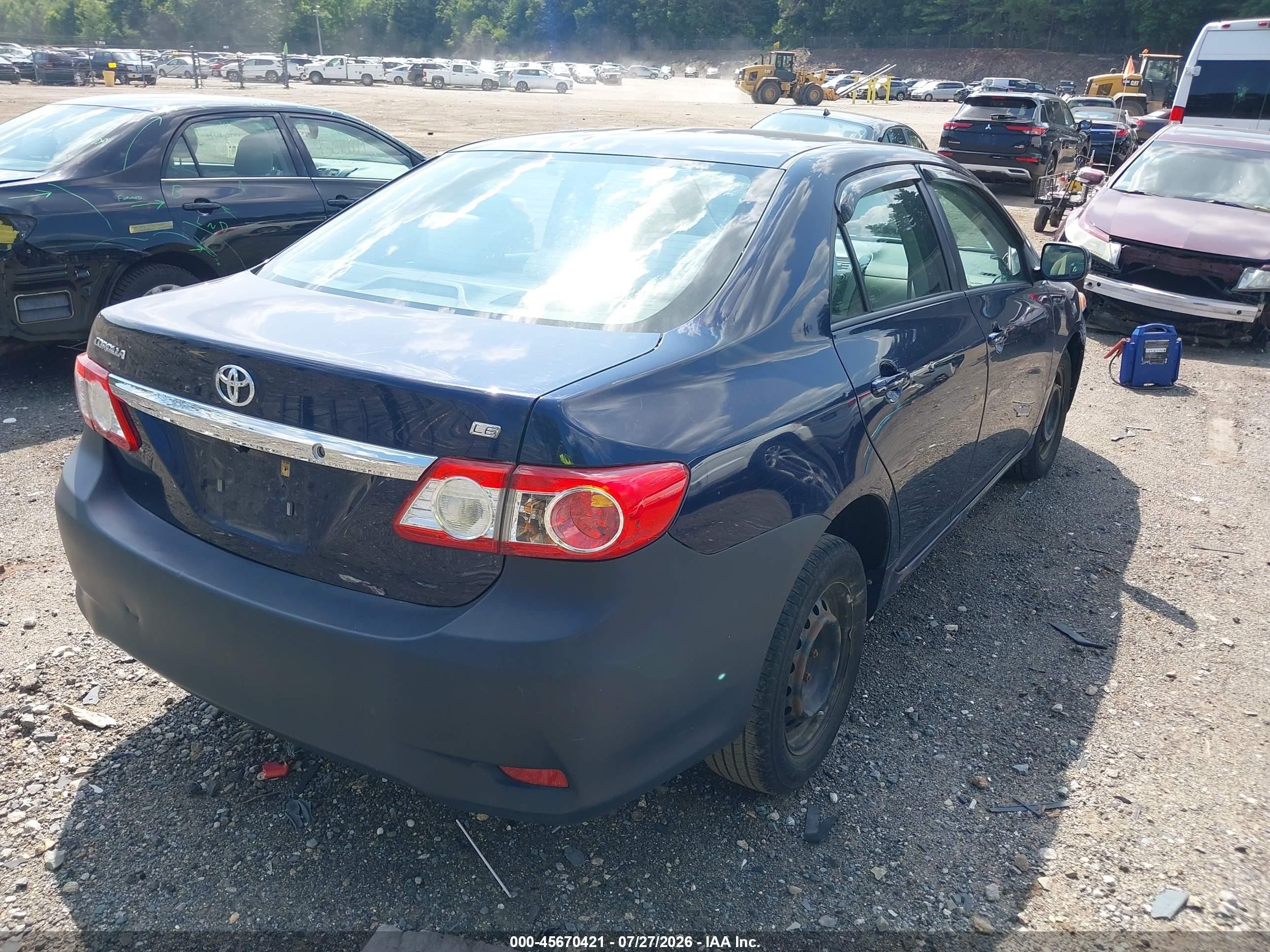 2011 Toyota Corolla Le Синий vin: 2T1BU4EE7BC732739